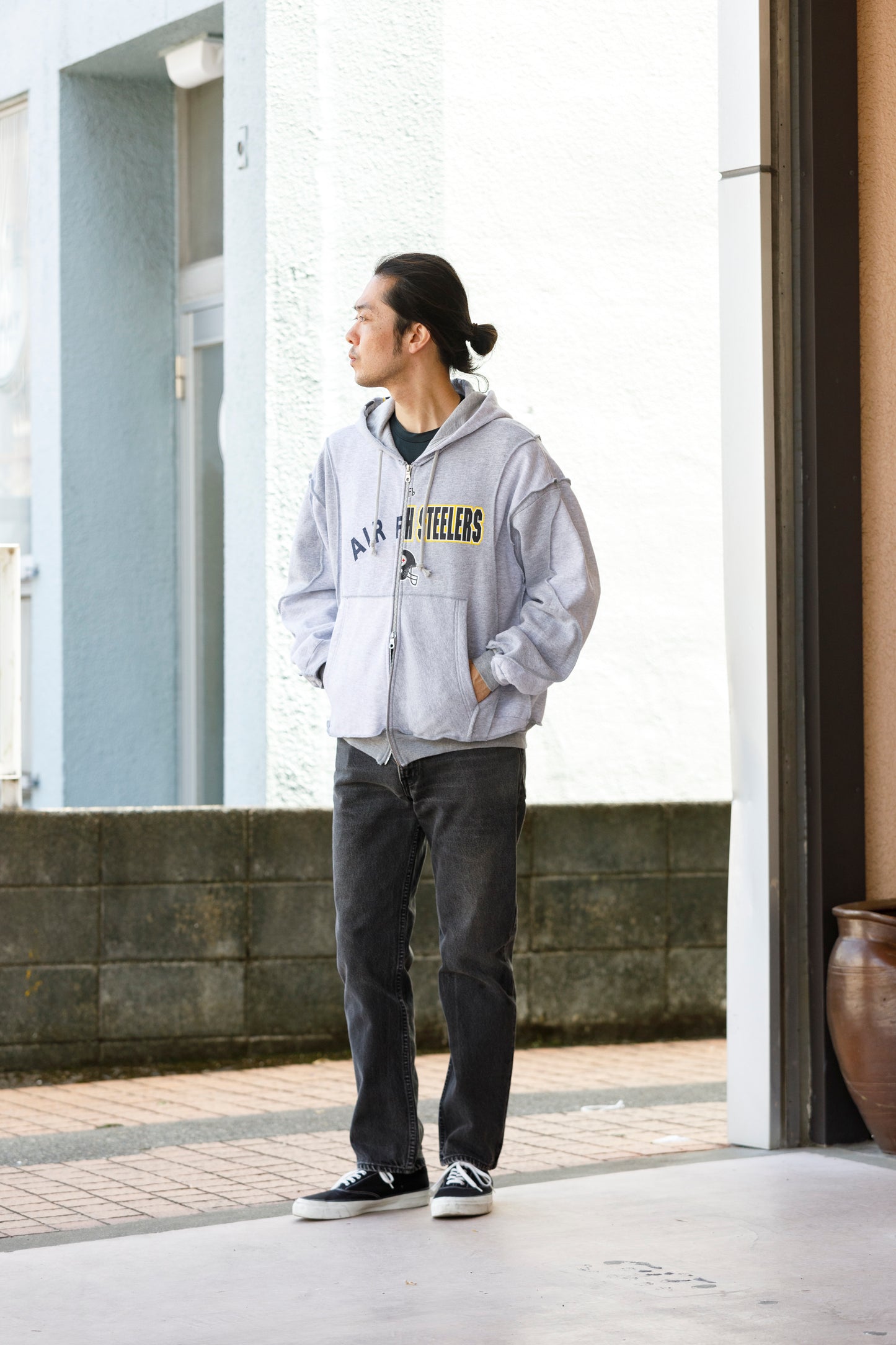 CHANGES CH2017 Remake Zip Hoodie - GRAY