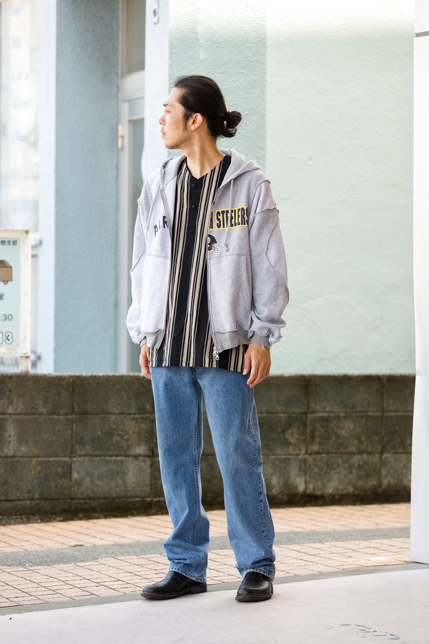CHANGES CH2017 Remake Zip Hoodie - GRAY