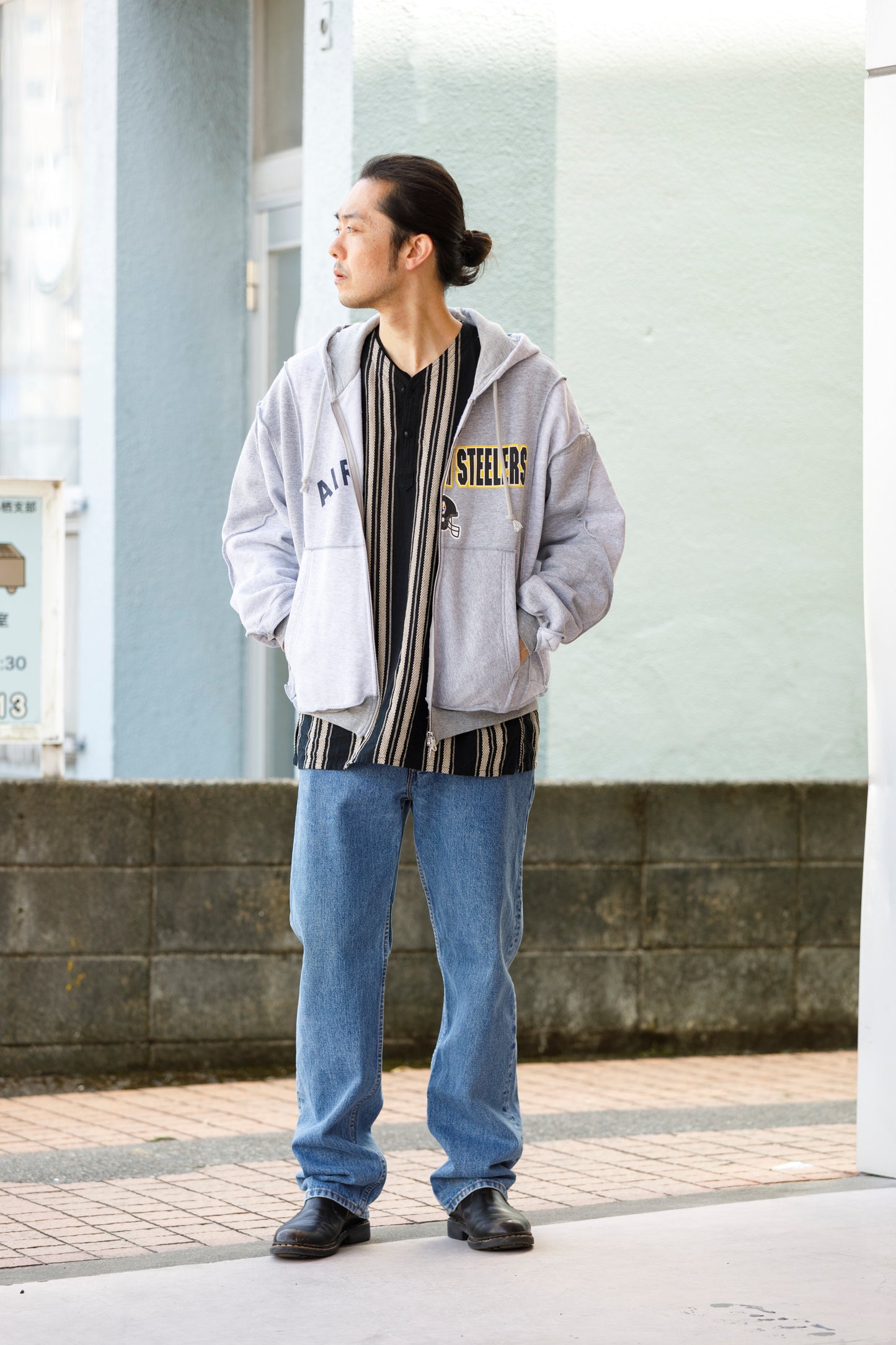 CHANGES CH2017 Remake Zip Hoodie - GRAY