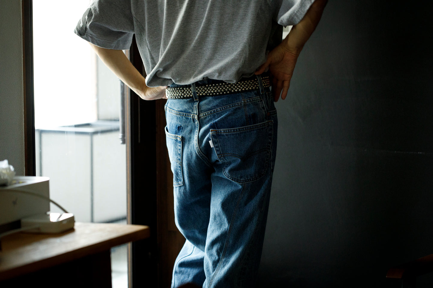 Willow Pants R-012 Studs Belt - Black