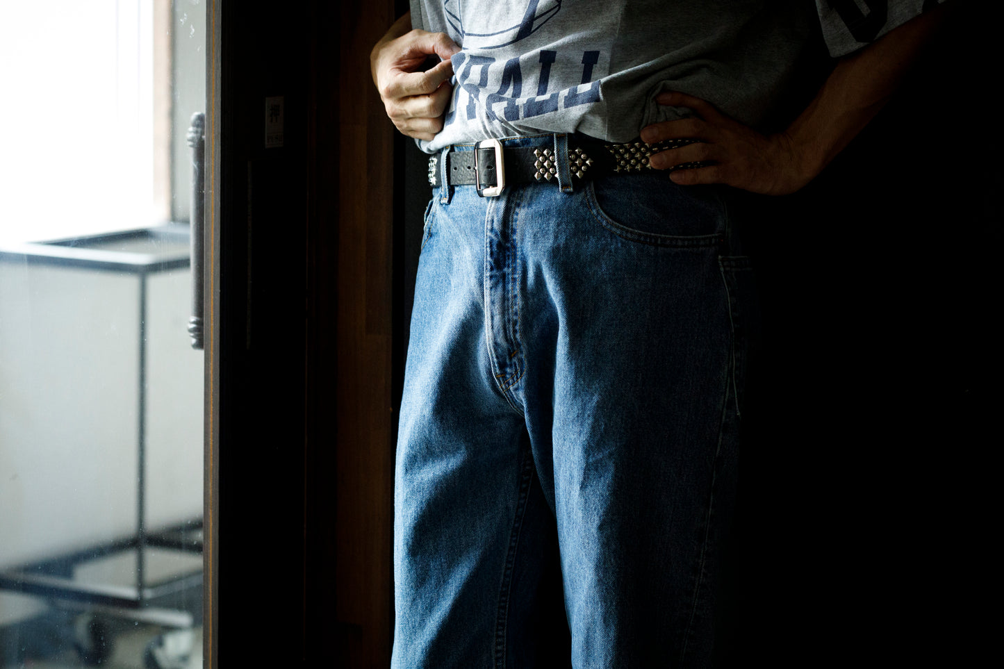 Willow Pants R-012 Studs Belt - Black
