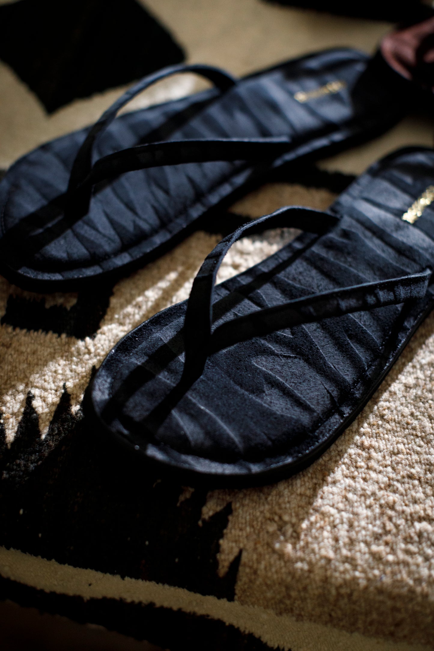 Kamelia shoes Leather suede sandals - Black