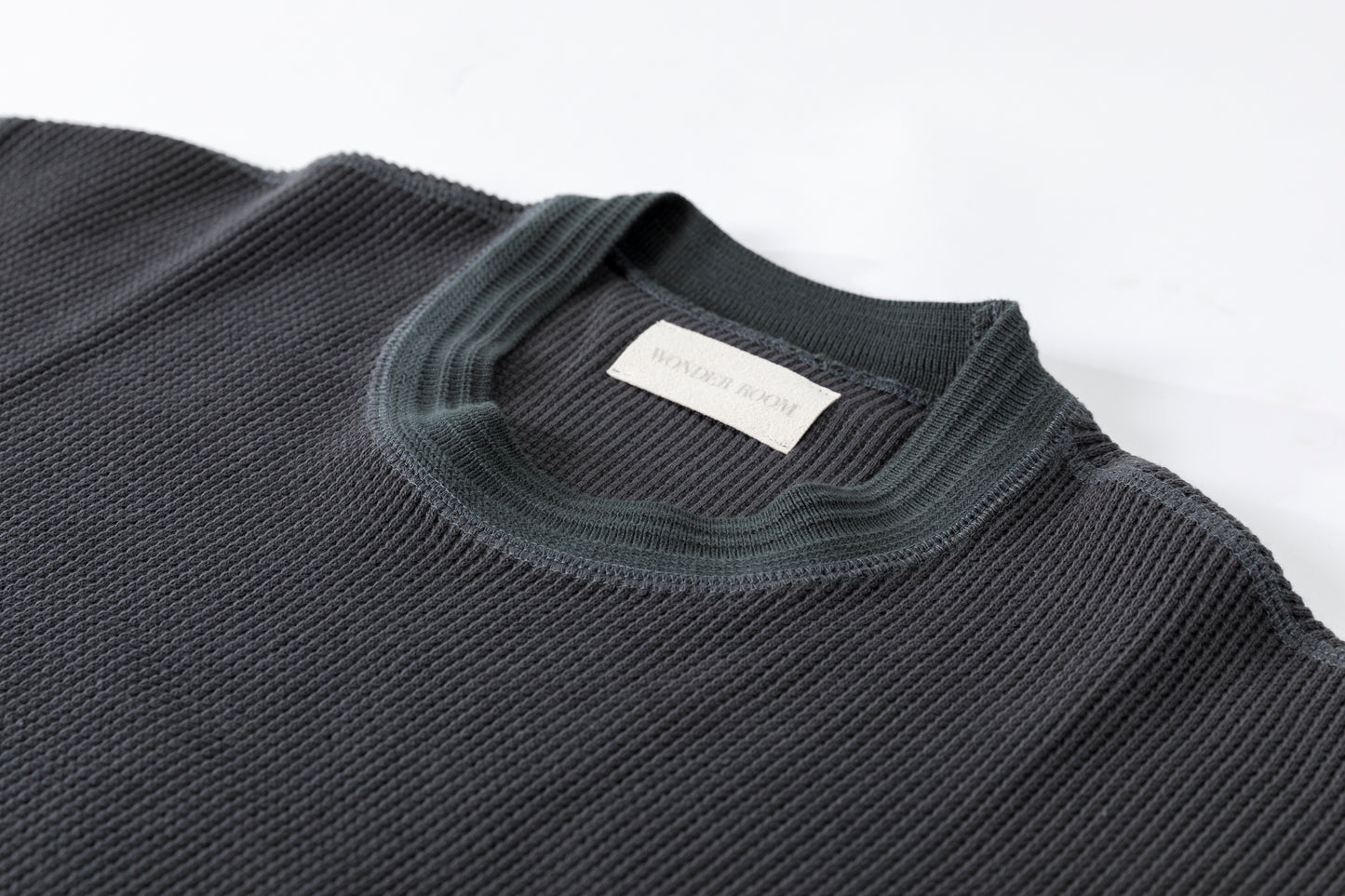 WONDER ROOM WWA-001 "WAFFLE" l/s waffle thermal tee - V gray