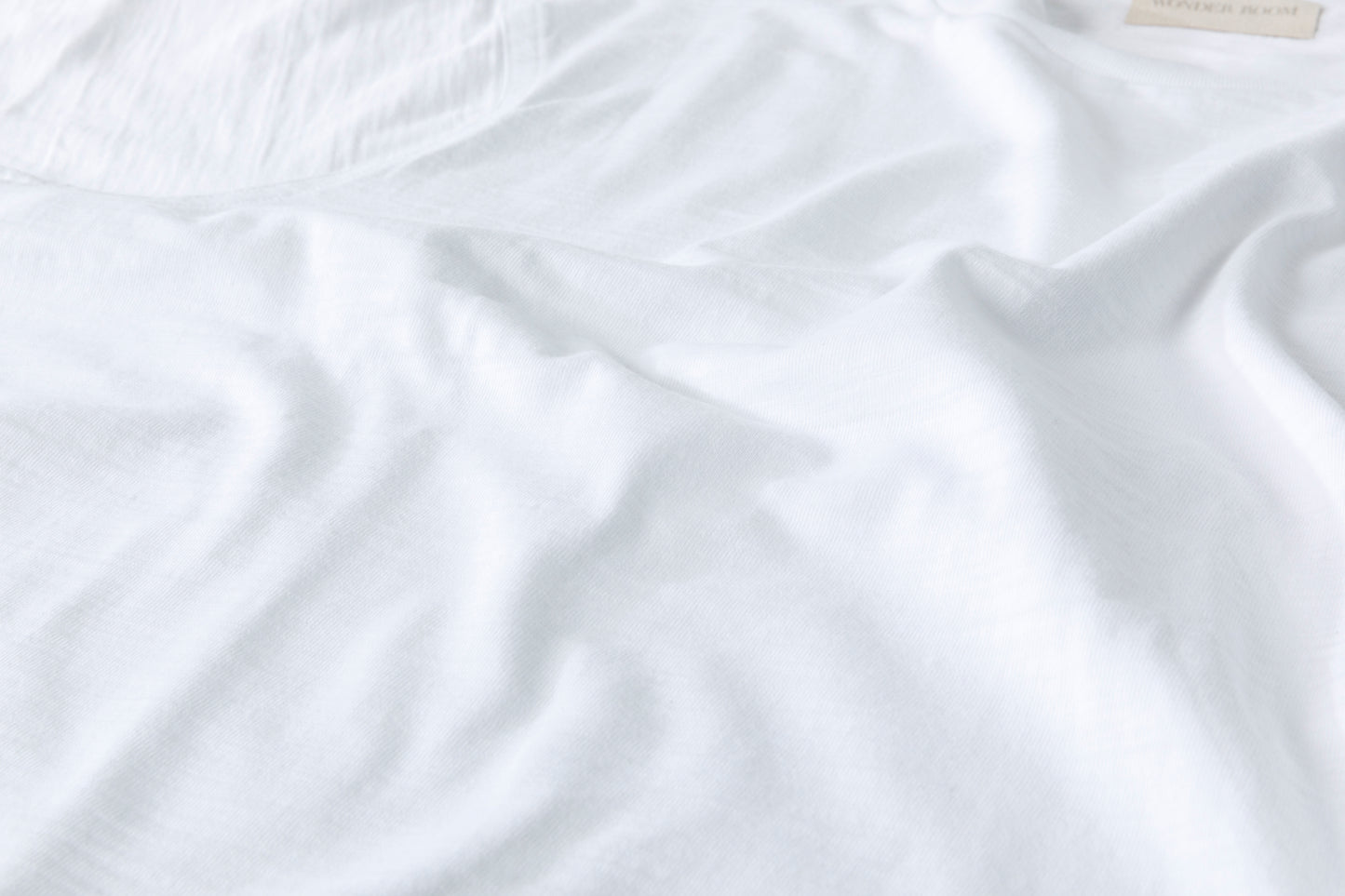 WONDER ROOM WSH-001 "SHADOW" l/s crewneck tee - White