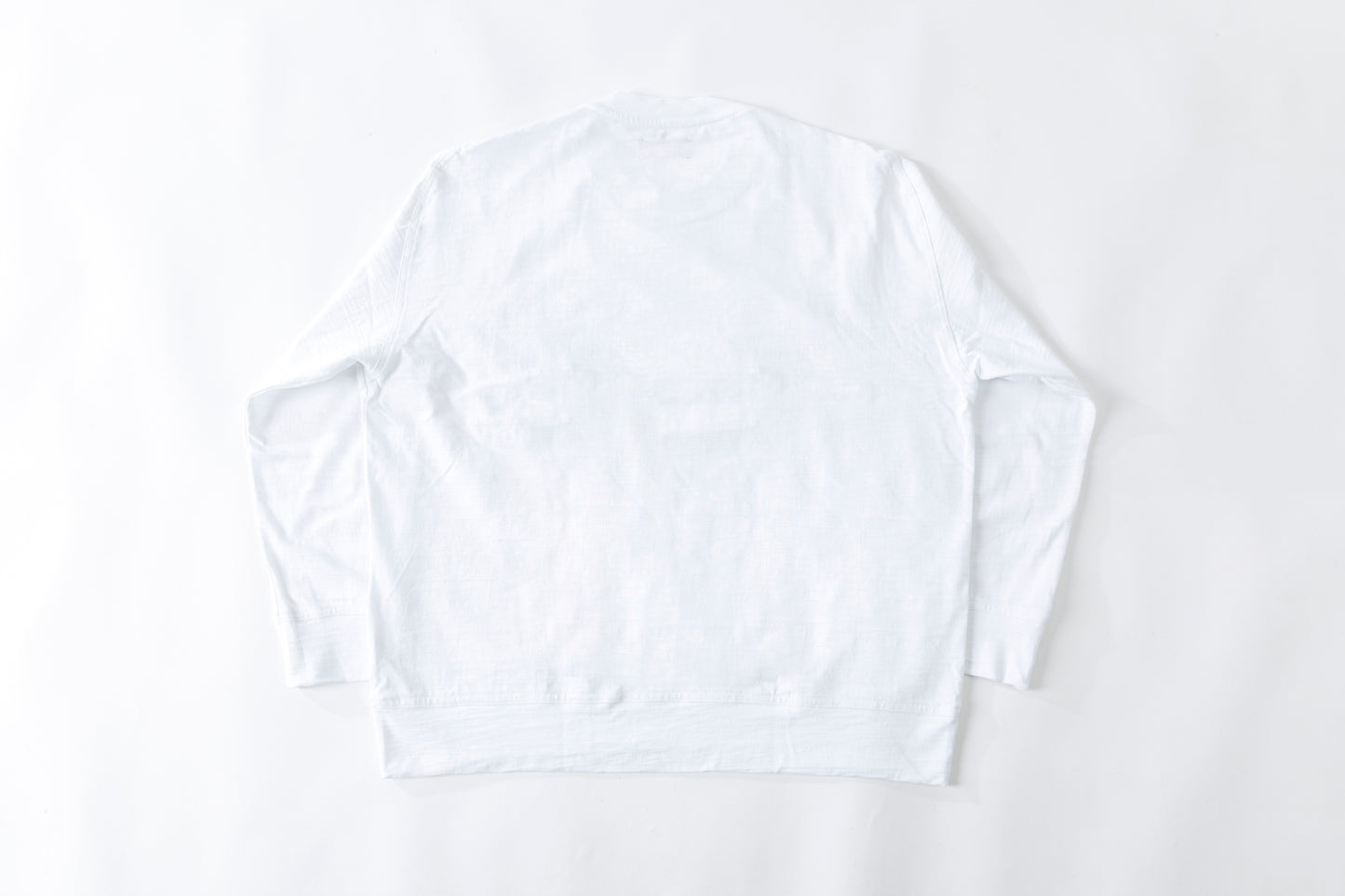 WONDER ROOM WSH-001 "SHADOW" l/s crewneck tee - White