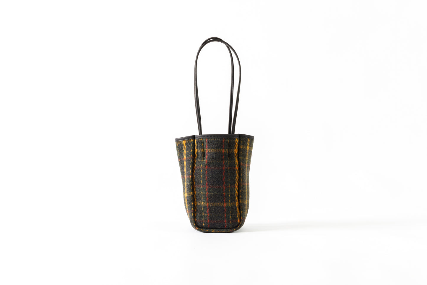 AMIACALVA A202 OILED COTTON WOOL TOTE (S) - PLAID