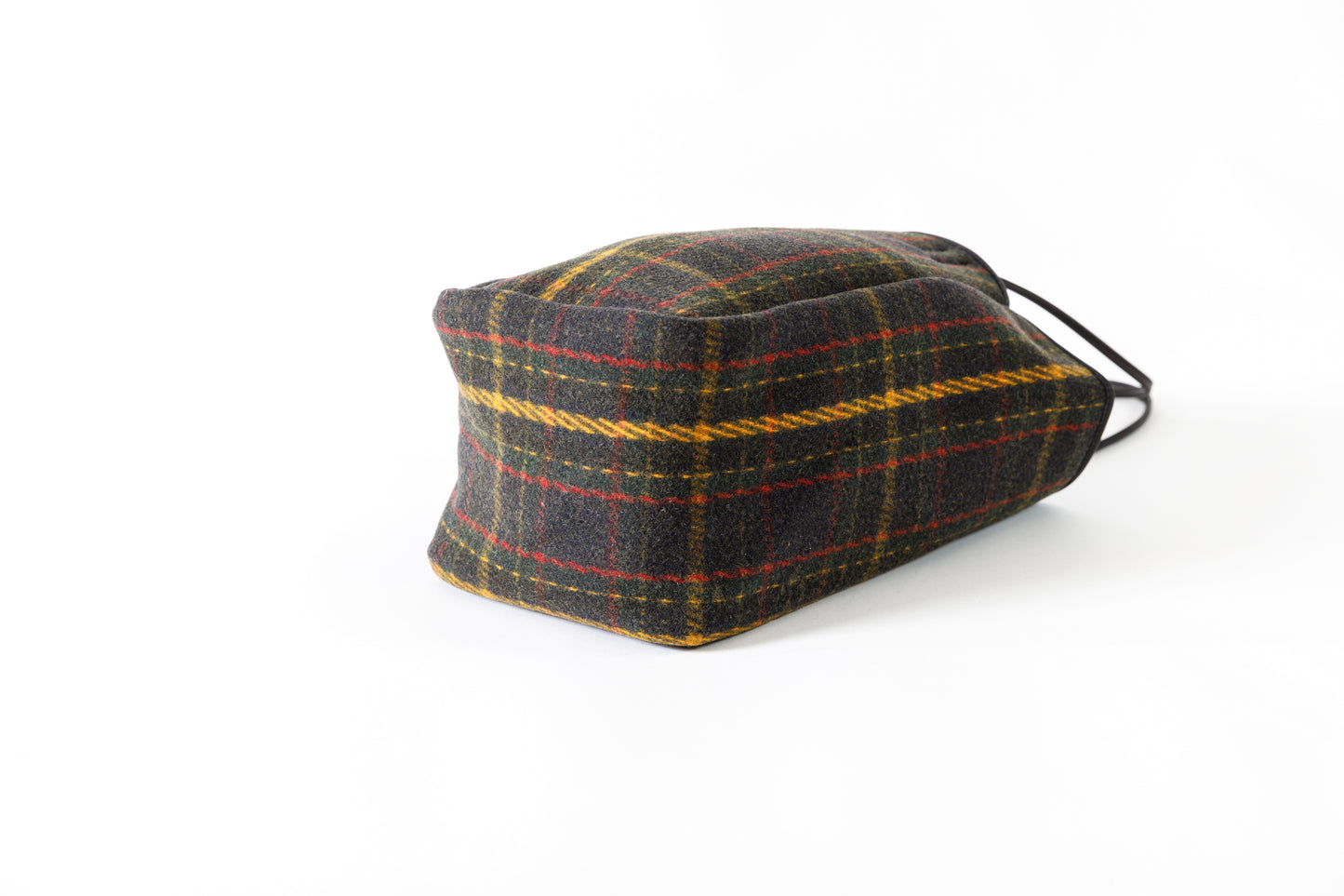 AMIACALVA A202 OILED COTTON WOOL TOTE (M) - PLAID