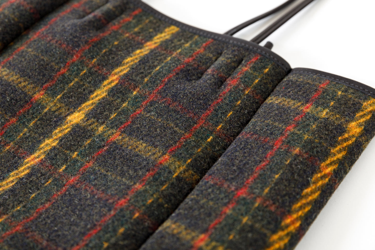 AMIACALVA A202 OILED COTTON WOOL TOTE (M) - PLAID