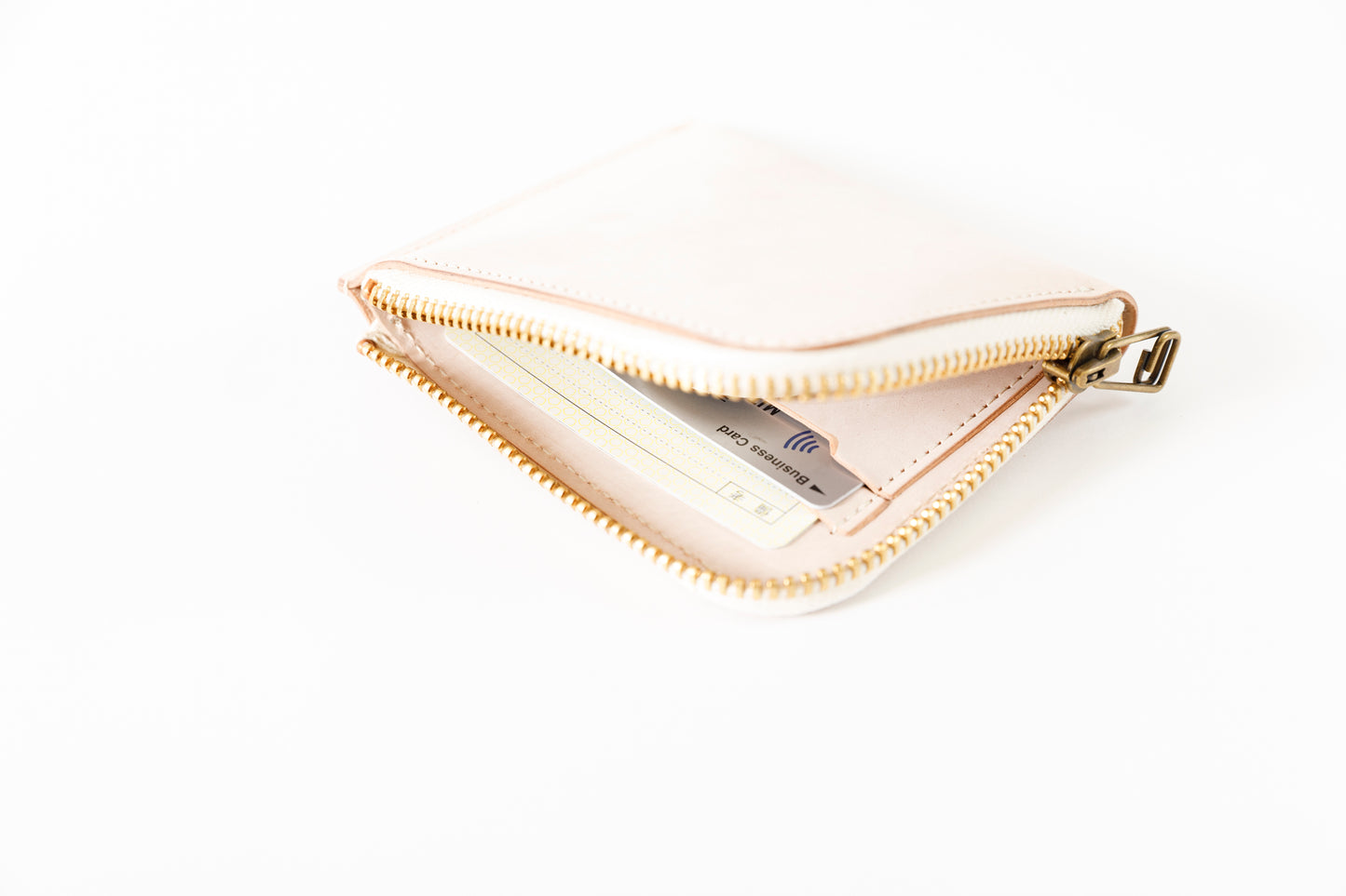 AMIACALVA AK043 CORDOVAN SHORT WALLET - Natural
