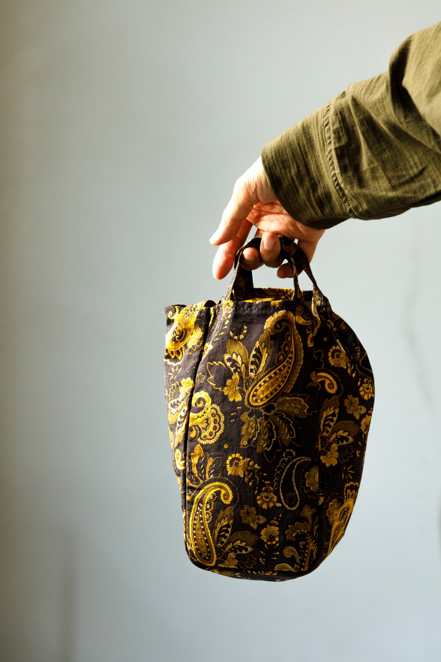 AMIACALVA F129 Eazy bag (S) - Paisler CHARCOAL BROWN