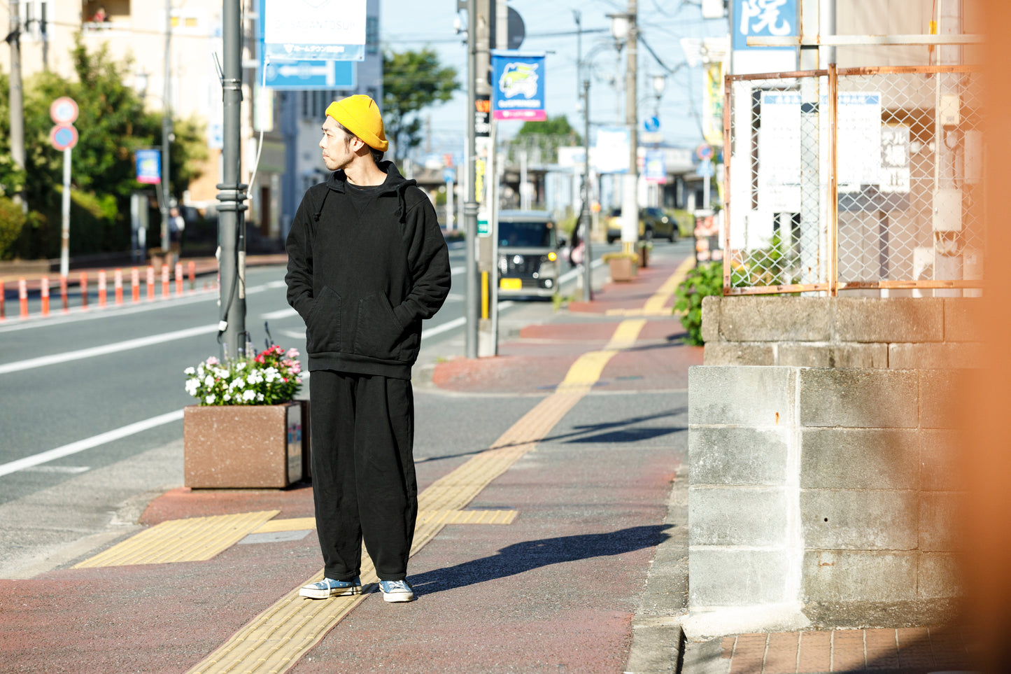 WONDER ROOM WWH-001 "WHALE" Atozuke Hoodie - Black