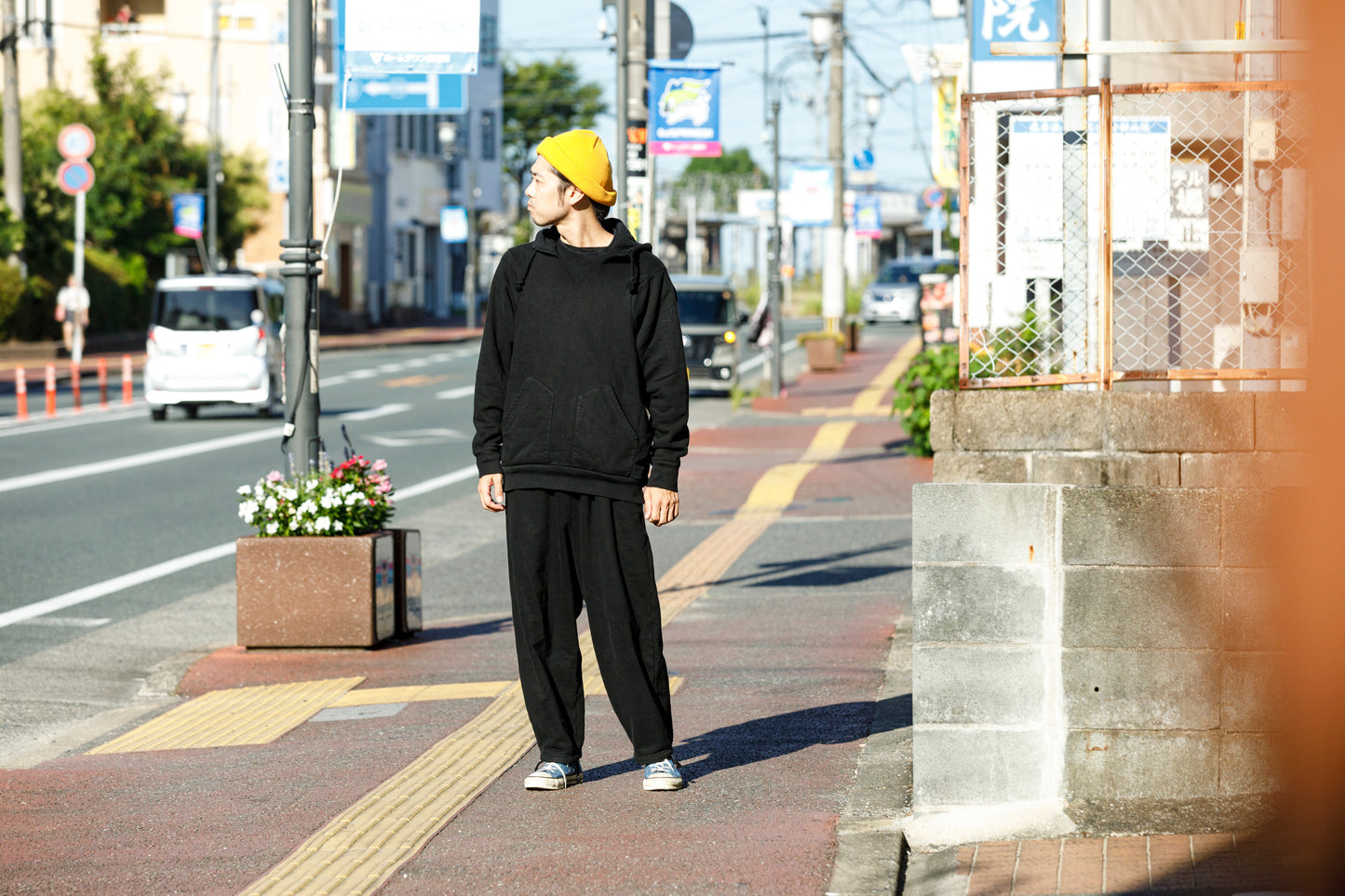 WONDER ROOM WWH-001 "WHALE" Atozuke Hoodie - Black