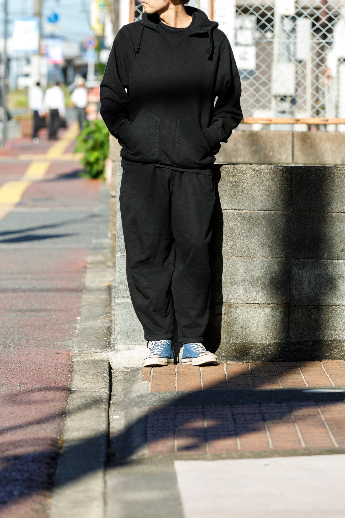 WONDER ROOM WWH-001 "WHALE" Atozuke Hoodie - Black