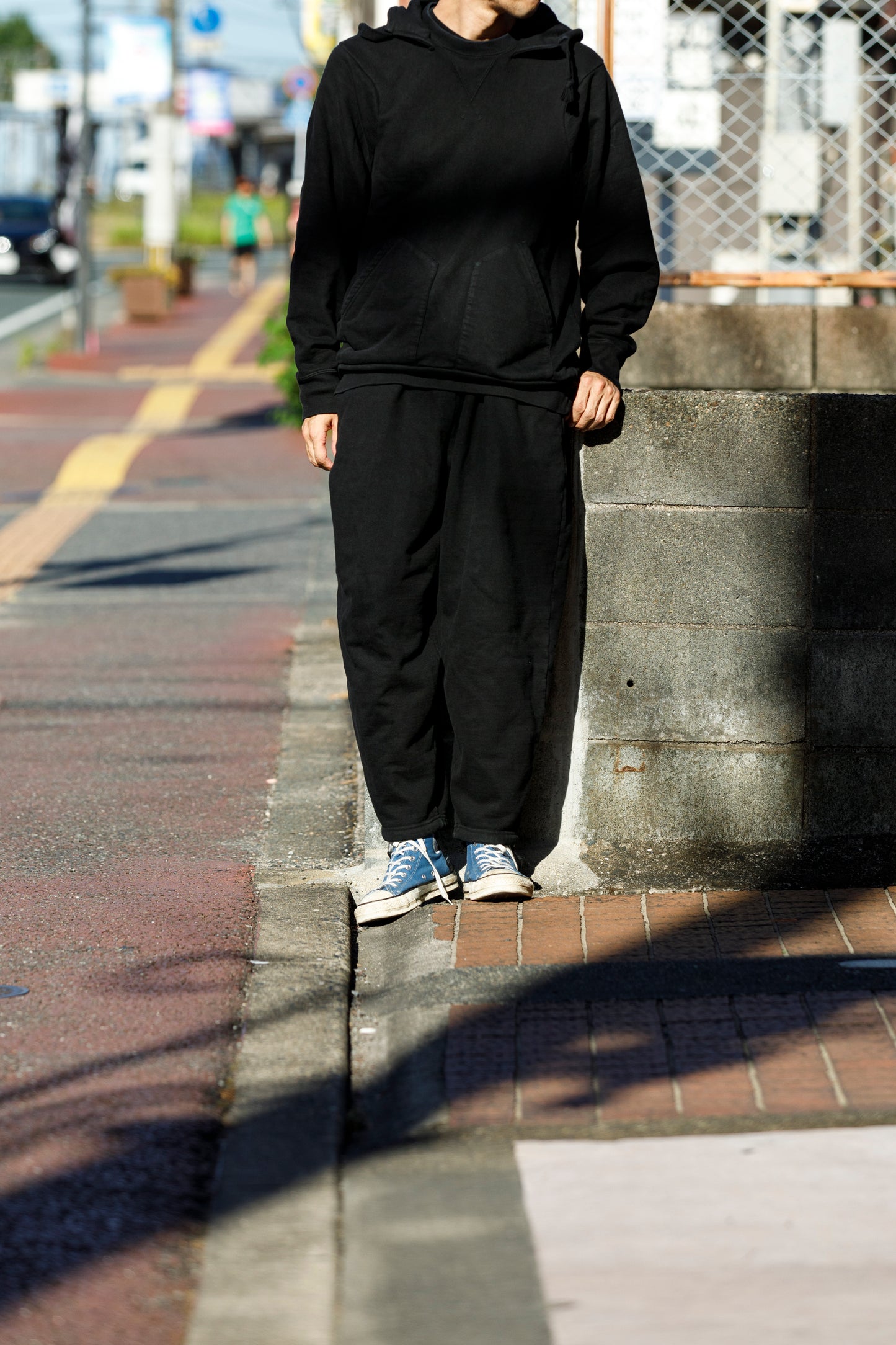 WONDER ROOM WWH-001 "WHALE" Atozuke Hoodie - Black