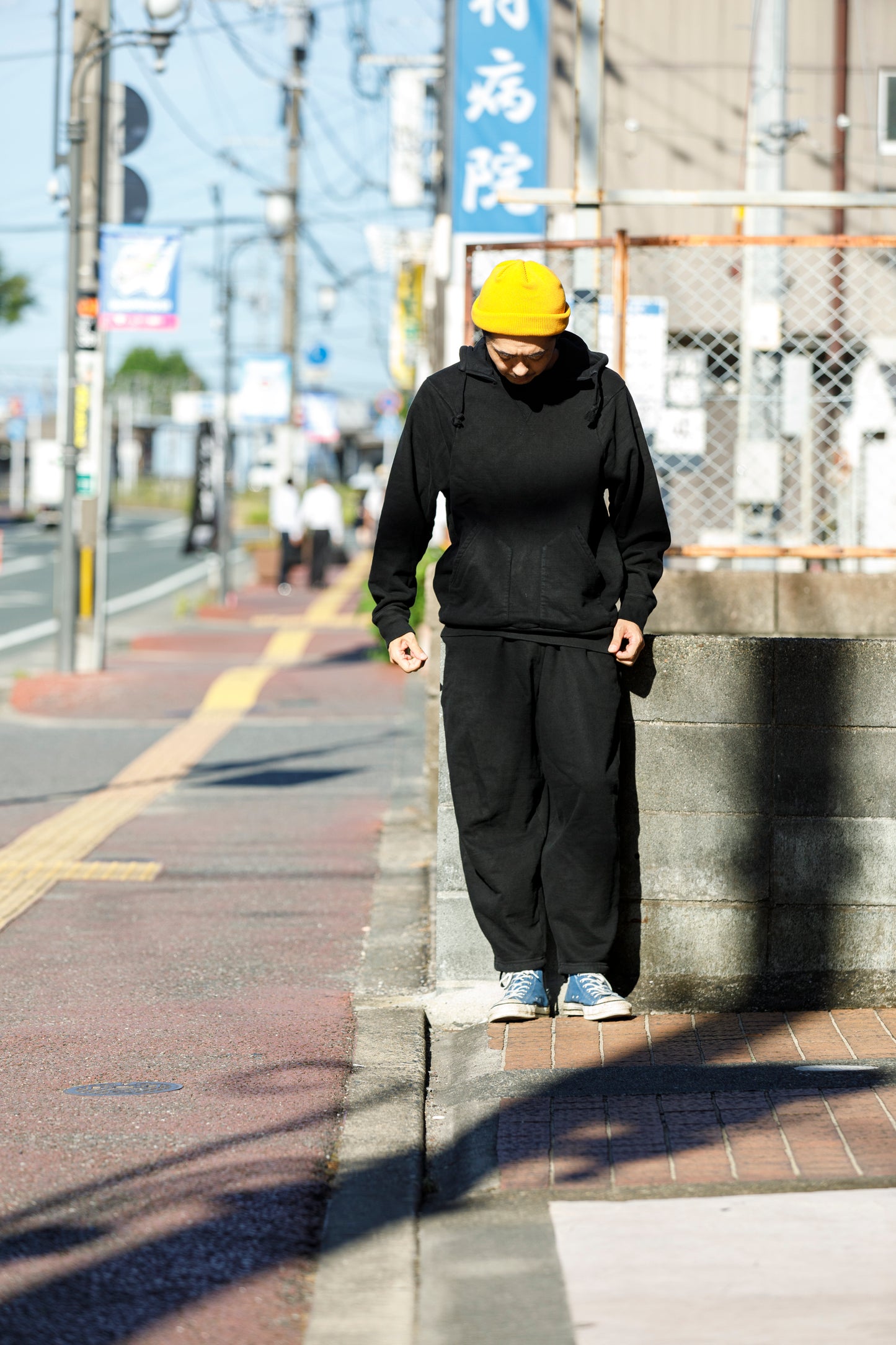 WONDER ROOM WWH-001 "WHALE" Atozuke Hoodie - Black