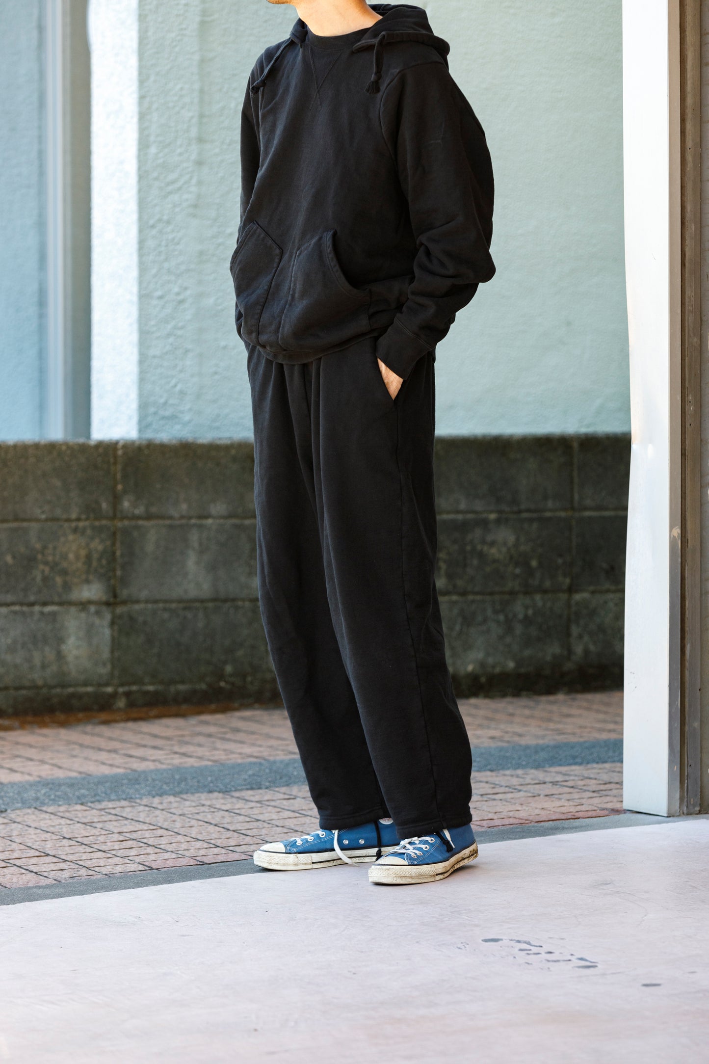 WONDER ROOM WWH-001 "WHALE" Atozuke Hoodie - Black