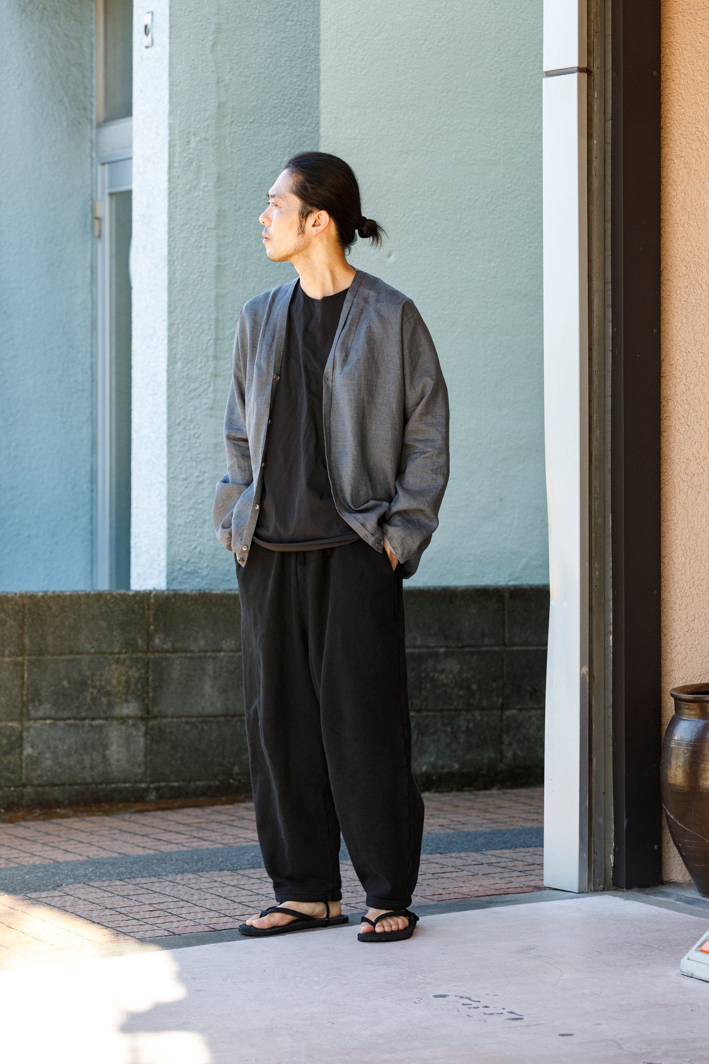 WONDER ROOM WWH-003 "WHALE" Sweat Slacks - Black