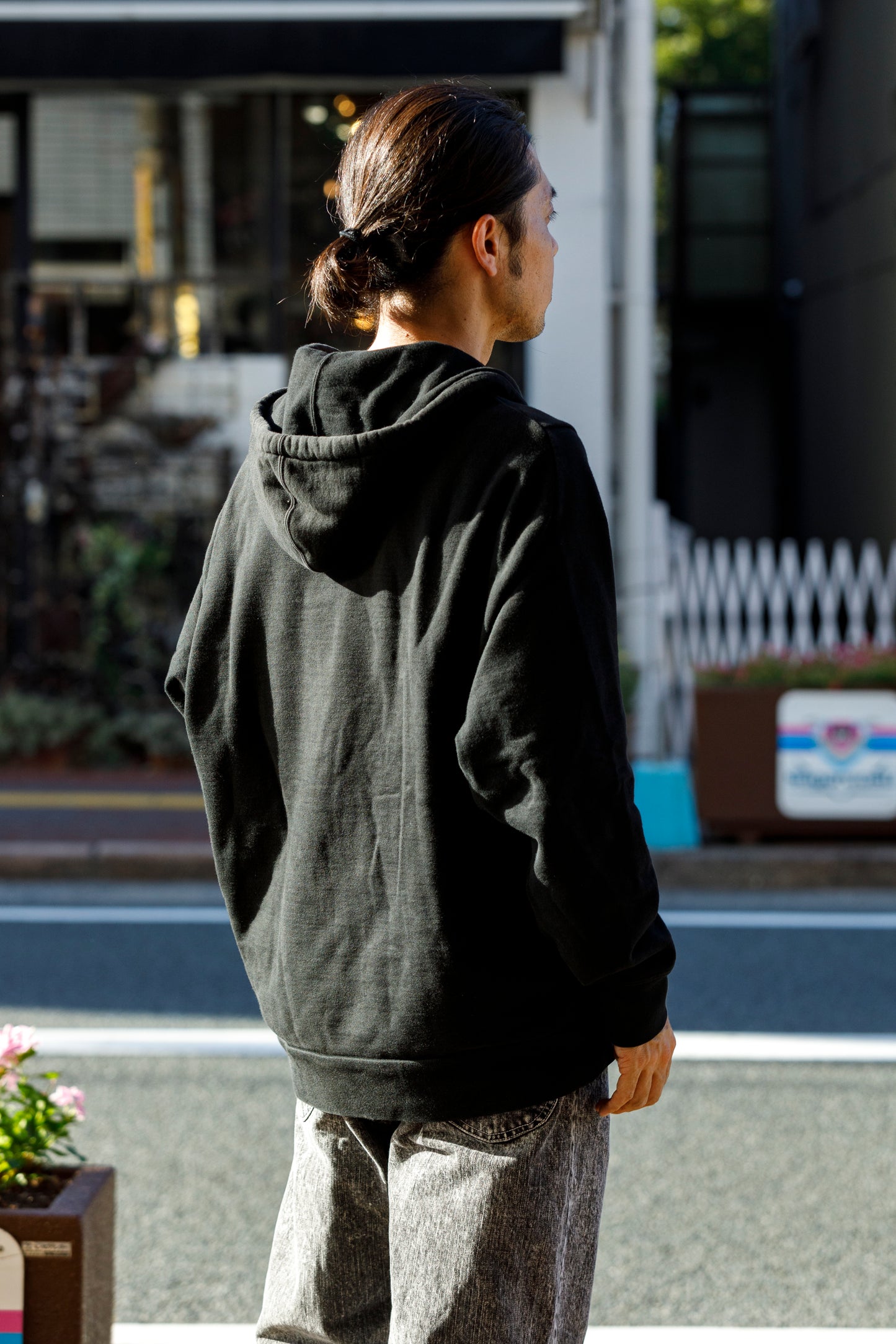 WONDER ROOM WWH-001 "WHALE" Atozuke Hoodie - Black