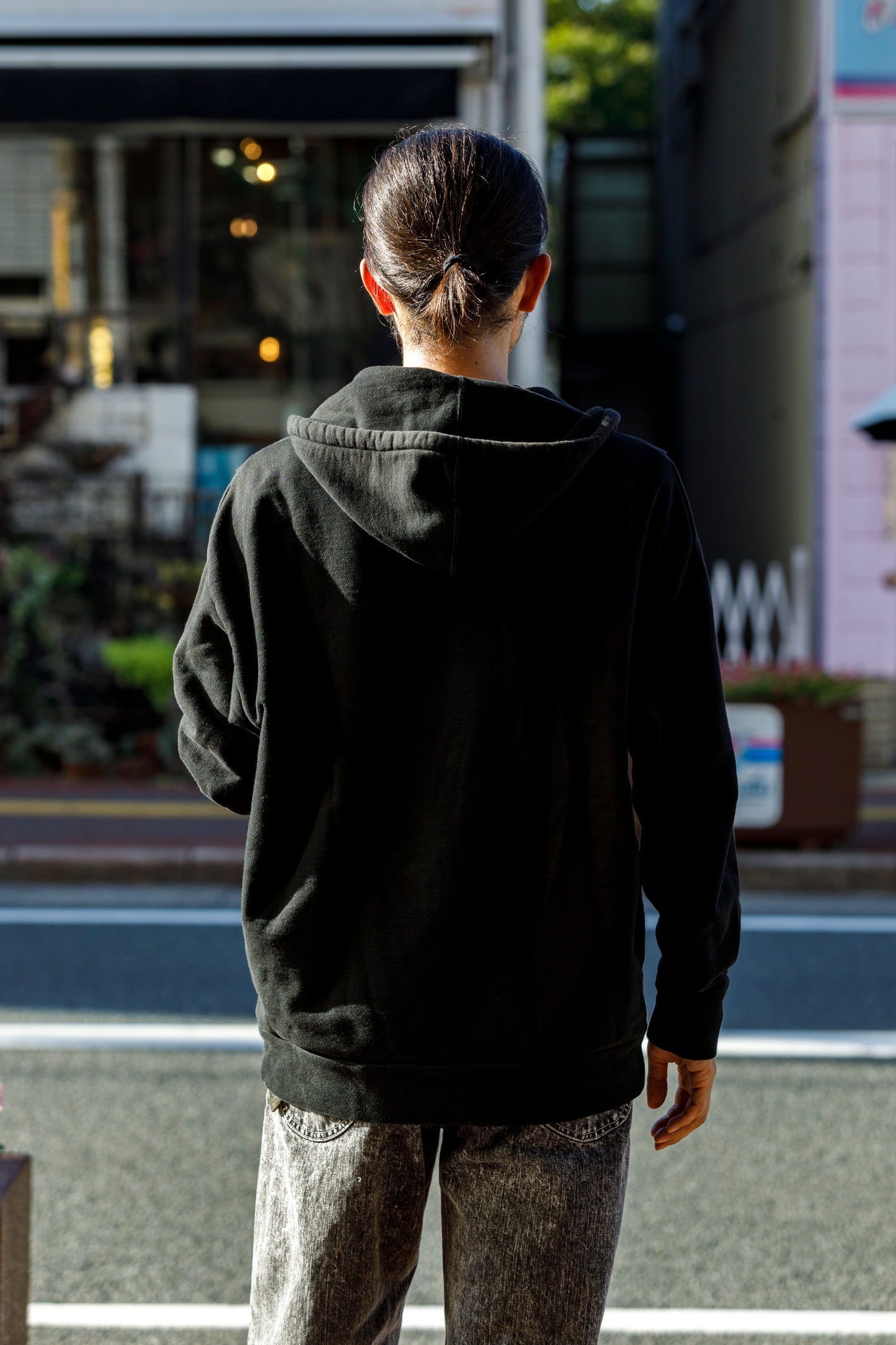 WONDER ROOM WWH-001 "WHALE" Atozuke Hoodie - Black