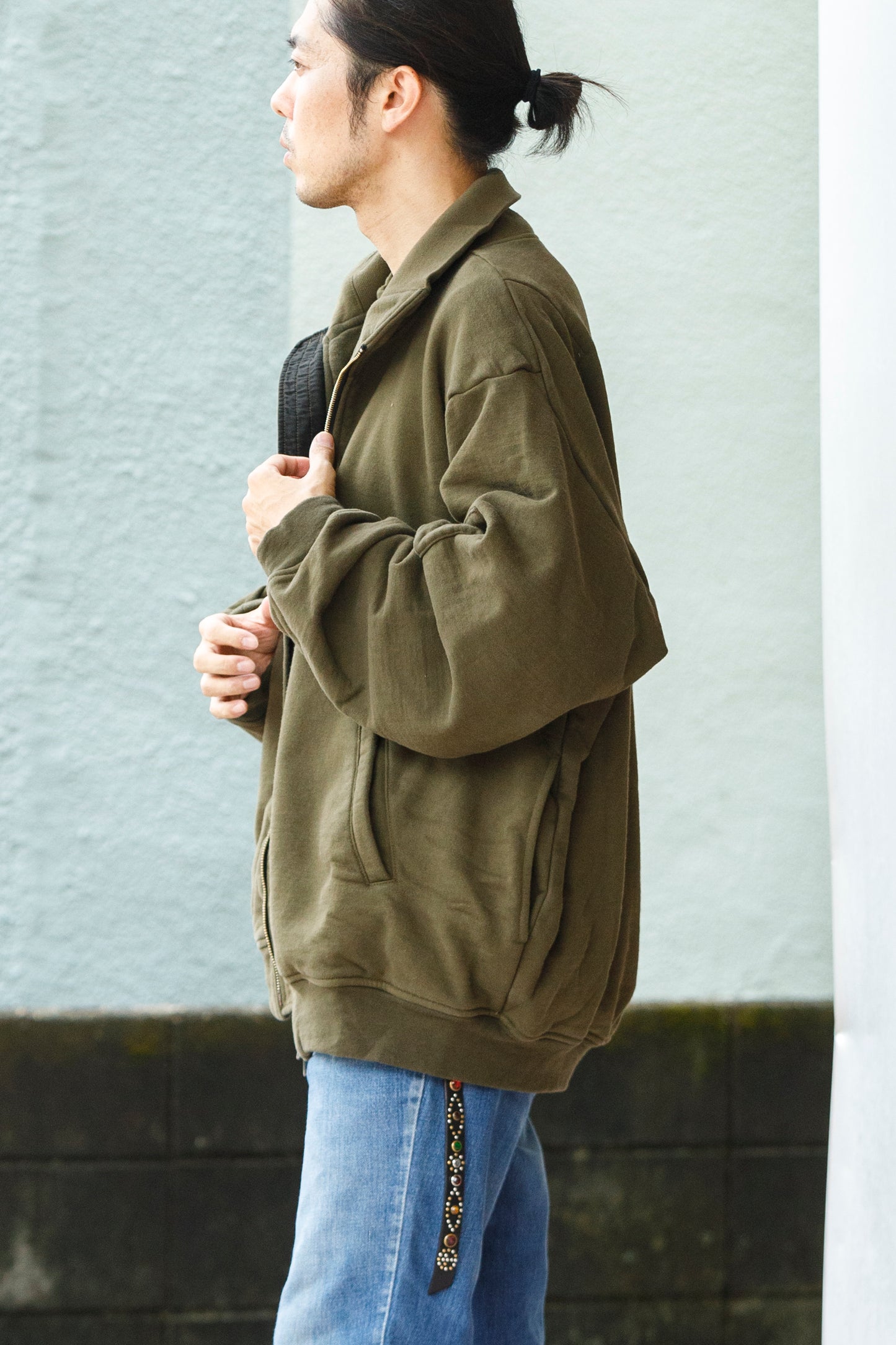 WONDER ROOM WWH-005 "WHALE" Flight Jacket - Olive