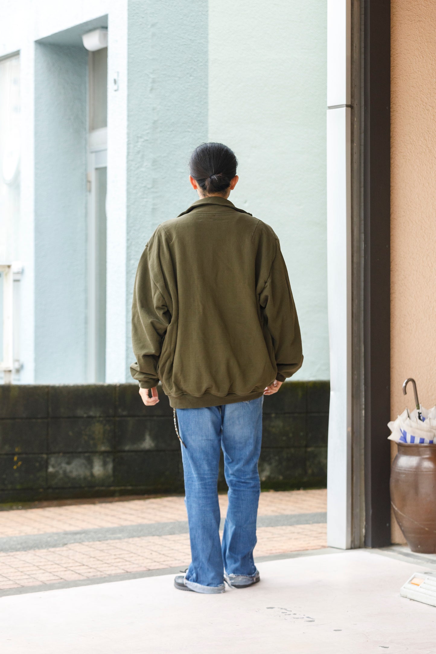 WONDER ROOM WWH-005 "WHALE" Flight Jacket - Olive