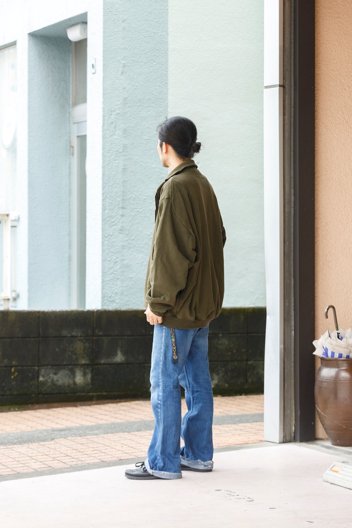 WONDER ROOM WWH-005 "WHALE" Flight Jacket - Olive