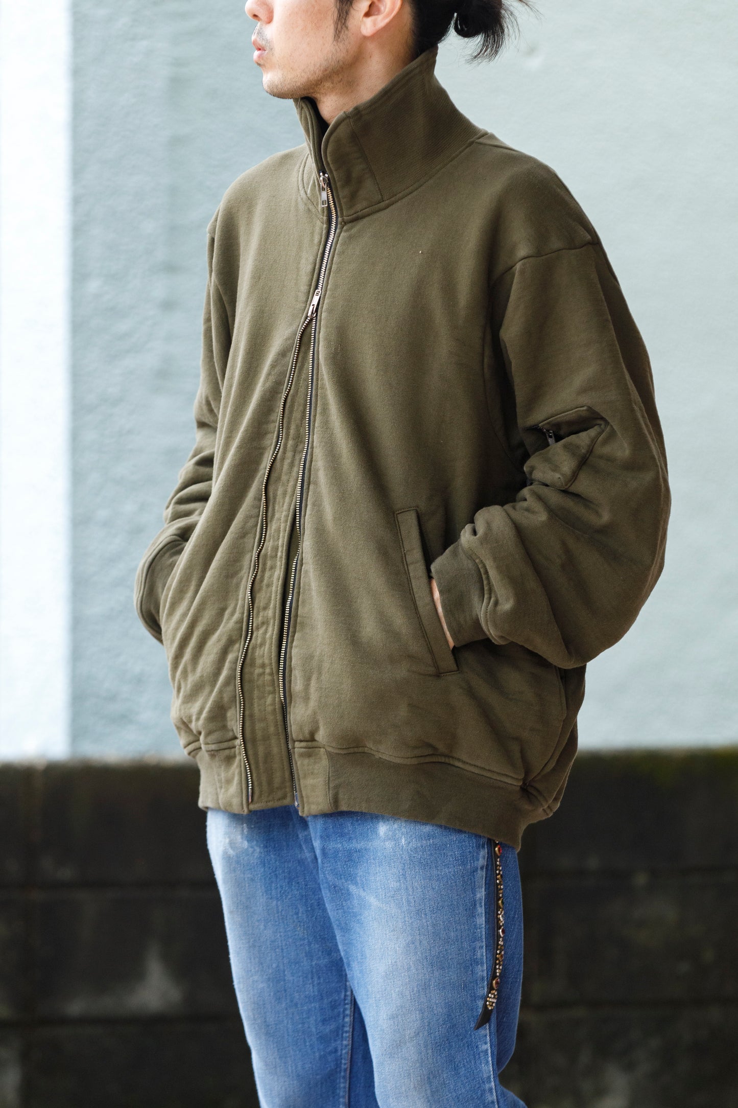 WONDER ROOM WWH-005 "WHALE" Flight Jacket - Olive