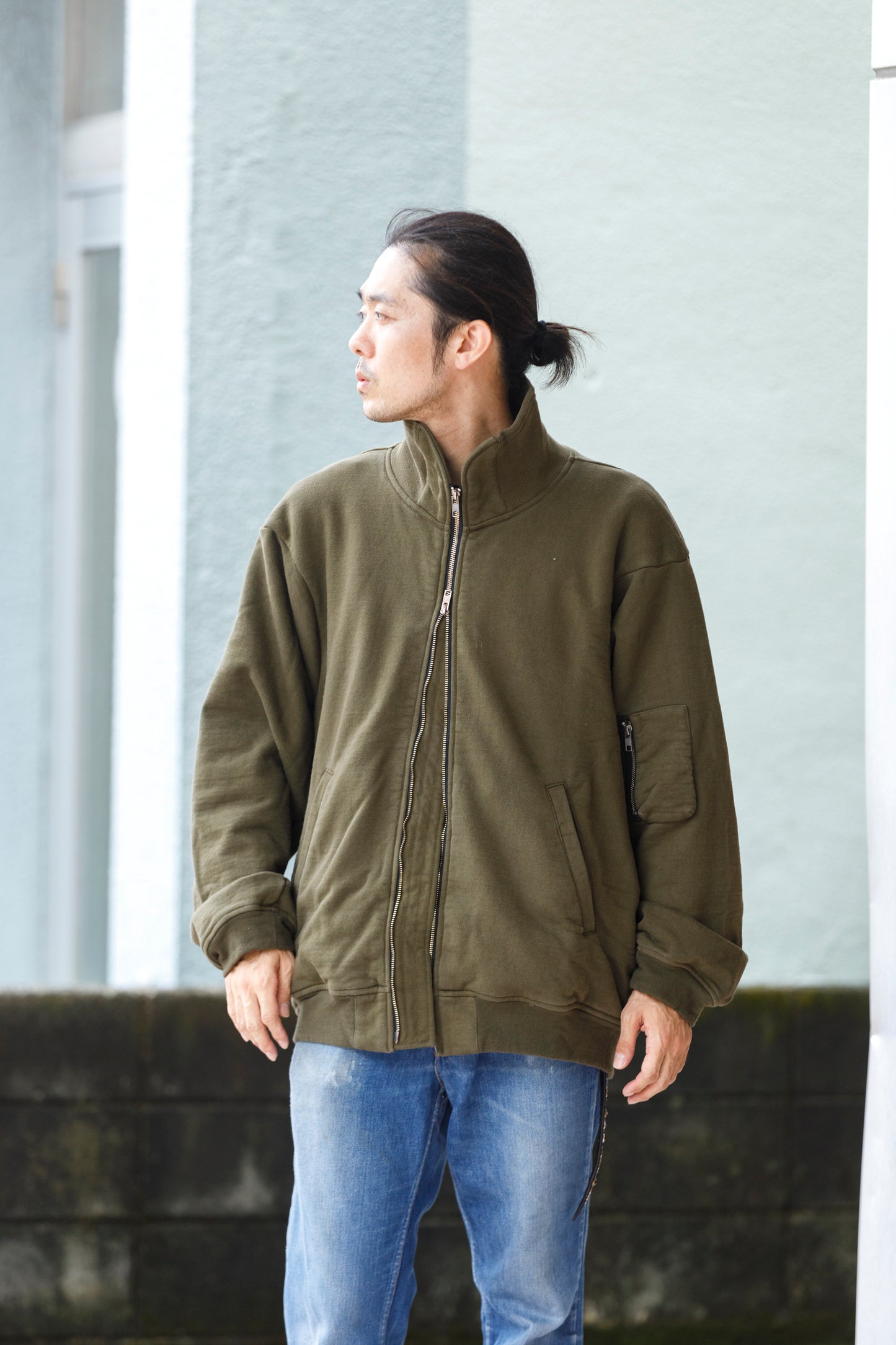 WONDER ROOM WWH-005 "WHALE" Flight Jacket - Olive