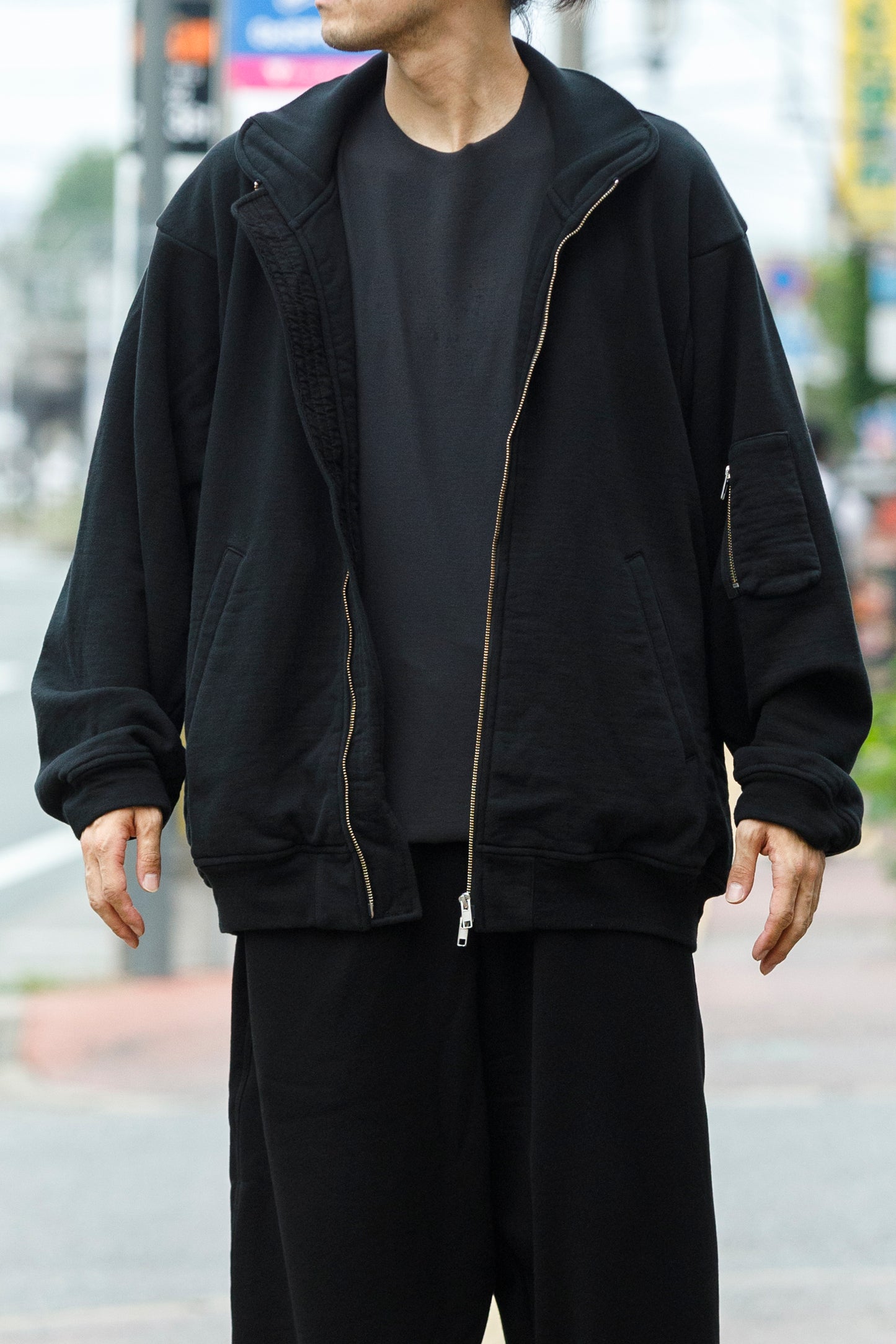 WONDER ROOM WWH-005 "WHALE" Flight Jacket - Black