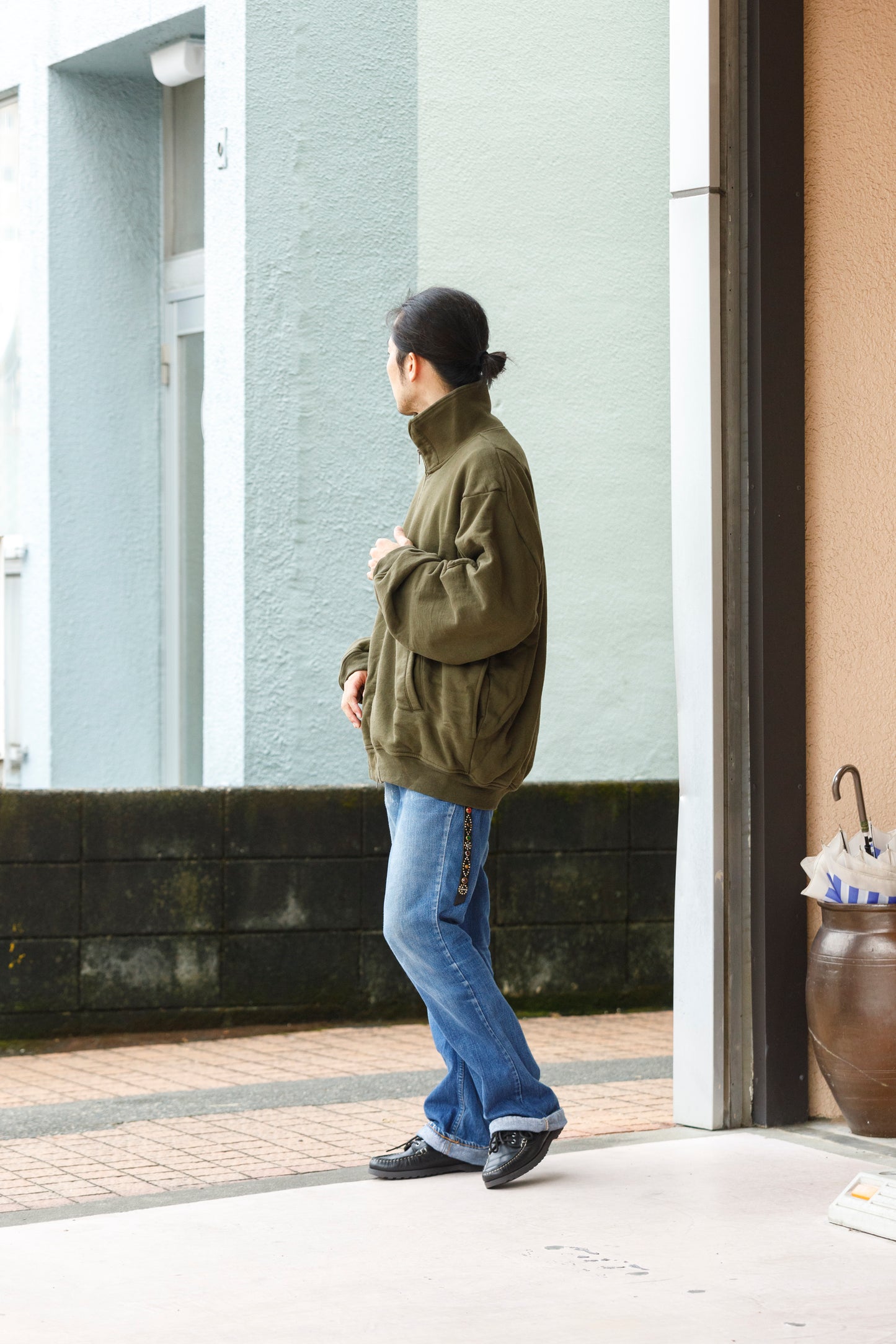 WONDER ROOM WWH-005 "WHALE" Flight Jacket - Olive