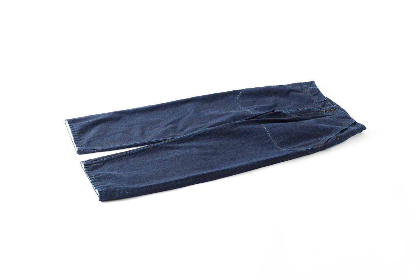 NULABEL / 522-701 URUSHI COATED DENIM TROUSERS - COAL BLACK