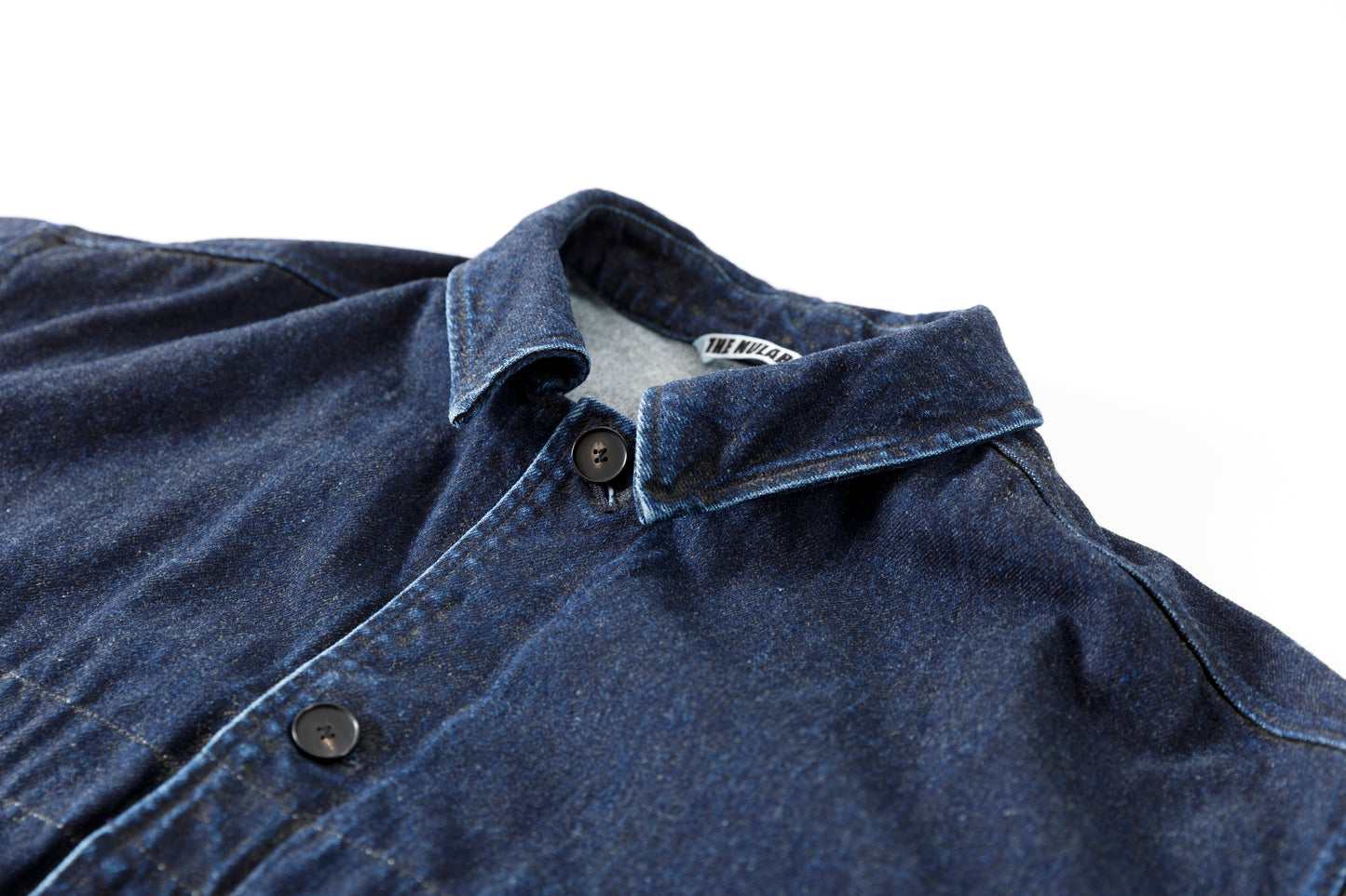 NULABEL / 522-204 URUSHI COATED DENIM TRUCKER JACKET - COAL BLACK