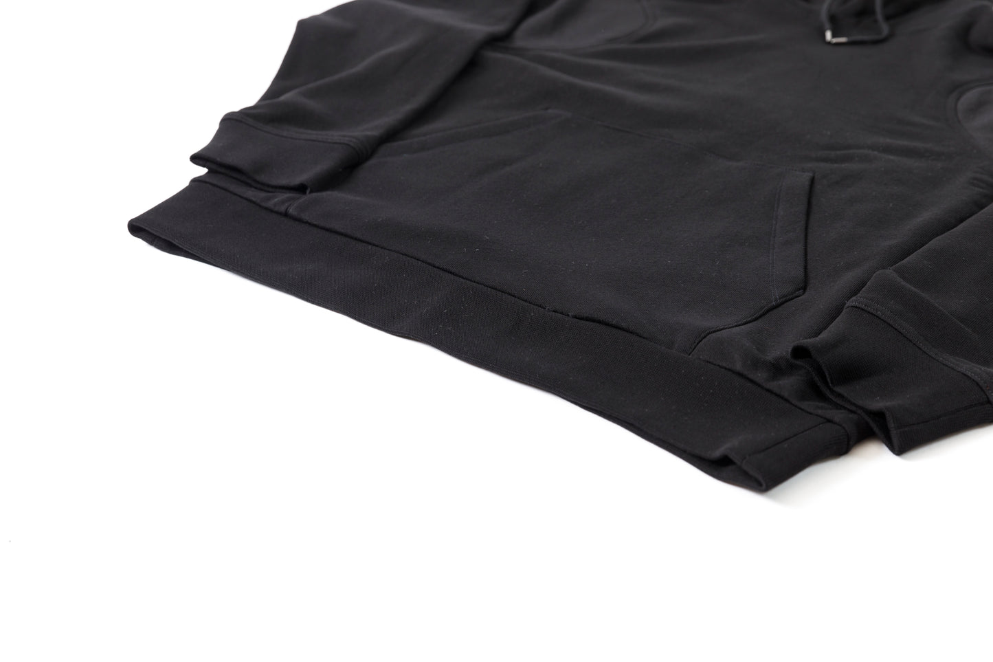 WONDER ROOM / WEG-001 "EGG" Double pocket hoodie - Black