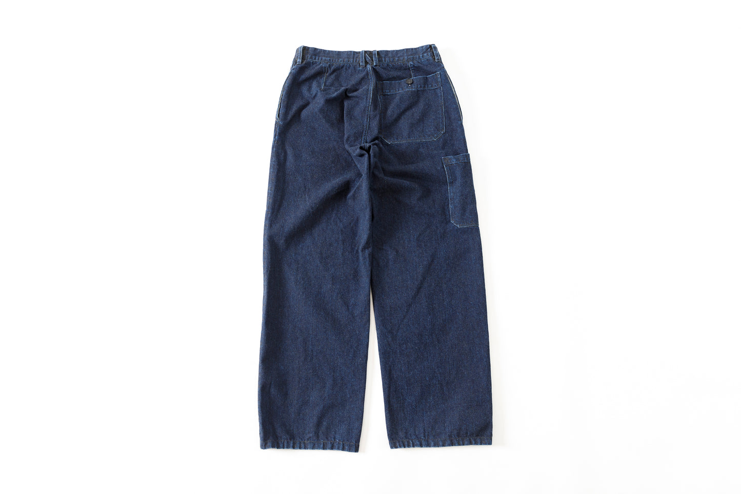 NULABEL / 522-701 URUSHI COATED DENIM TROUSERS - COAL BLACK