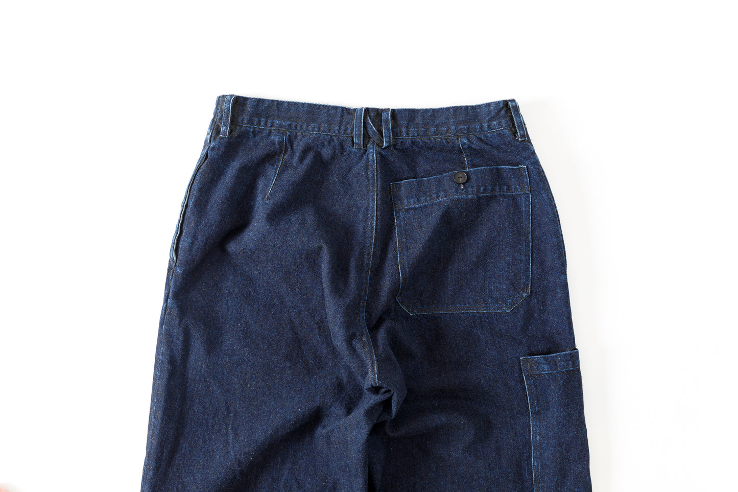 NULABEL / 522-701 URUSHI COATED DENIM TROUSERS - COAL BLACK