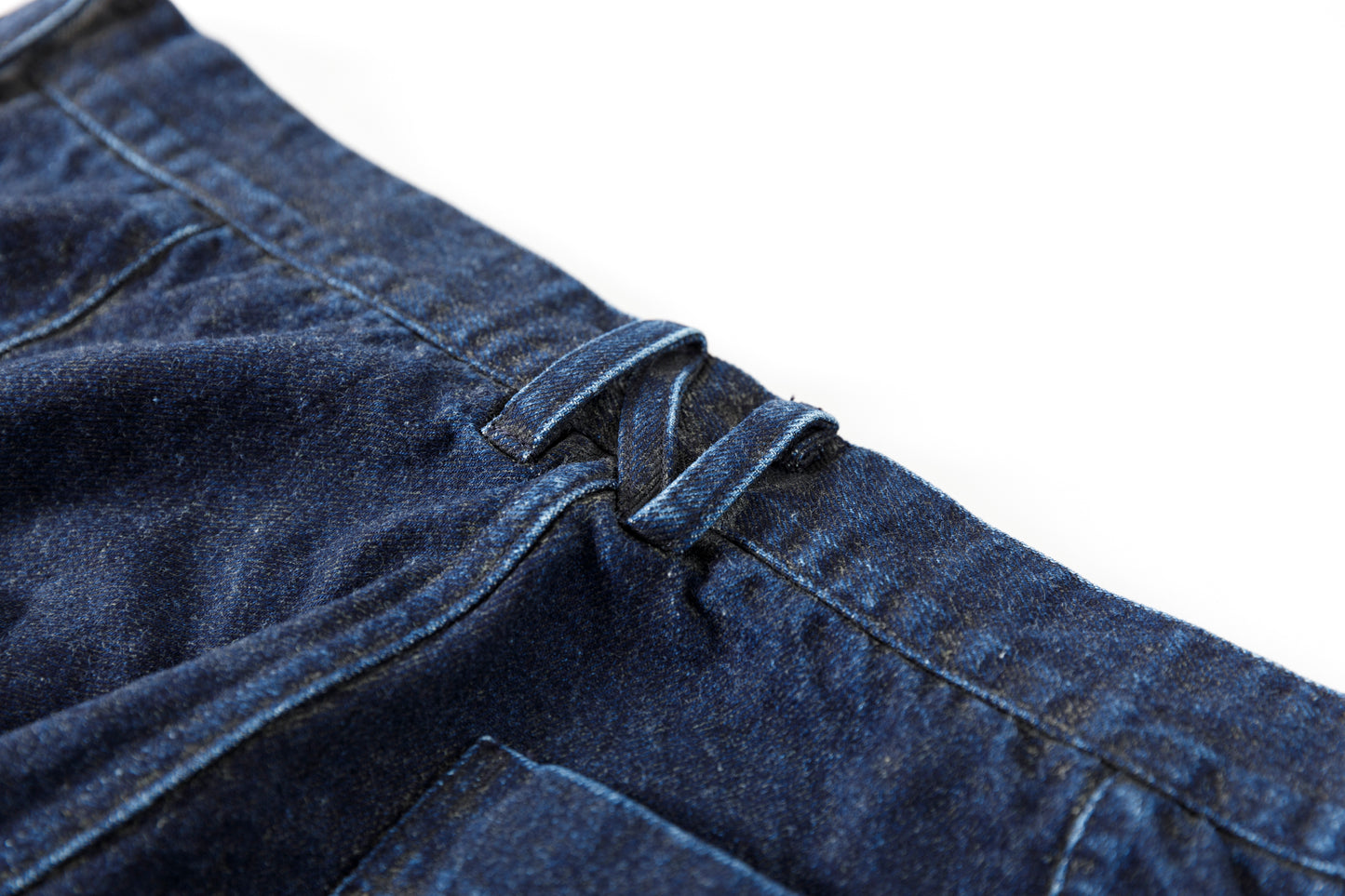 NULABEL / 522-701 URUSHI COATED DENIM TROUSERS - COAL BLACK