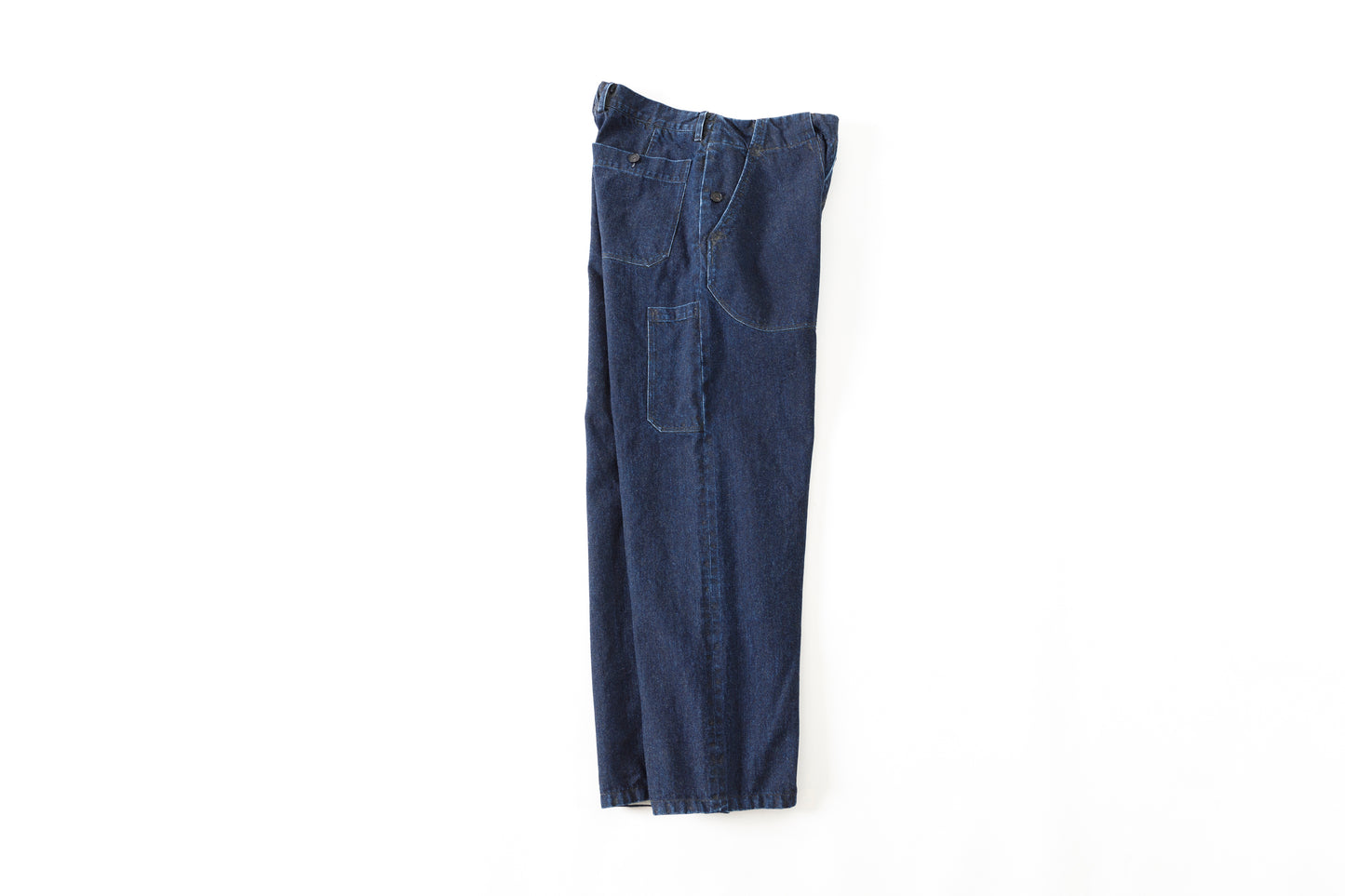 NULABEL / 522-701 URUSHI COATED DENIM TROUSERS - COAL BLACK