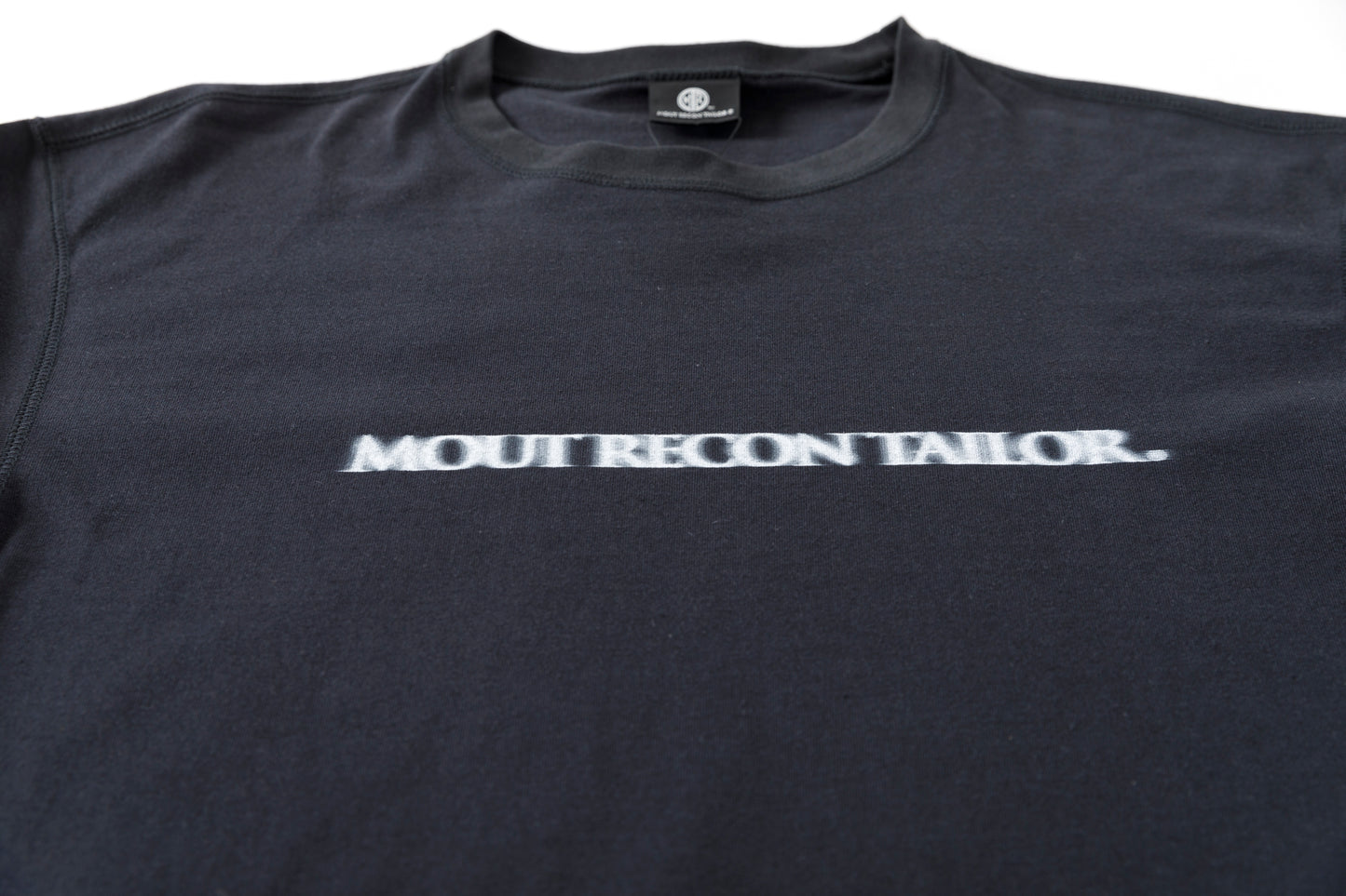MOUT RECON TAILOR / MT1810 BLUR LOGO LONG SLEEVE T-SHIRT - Black