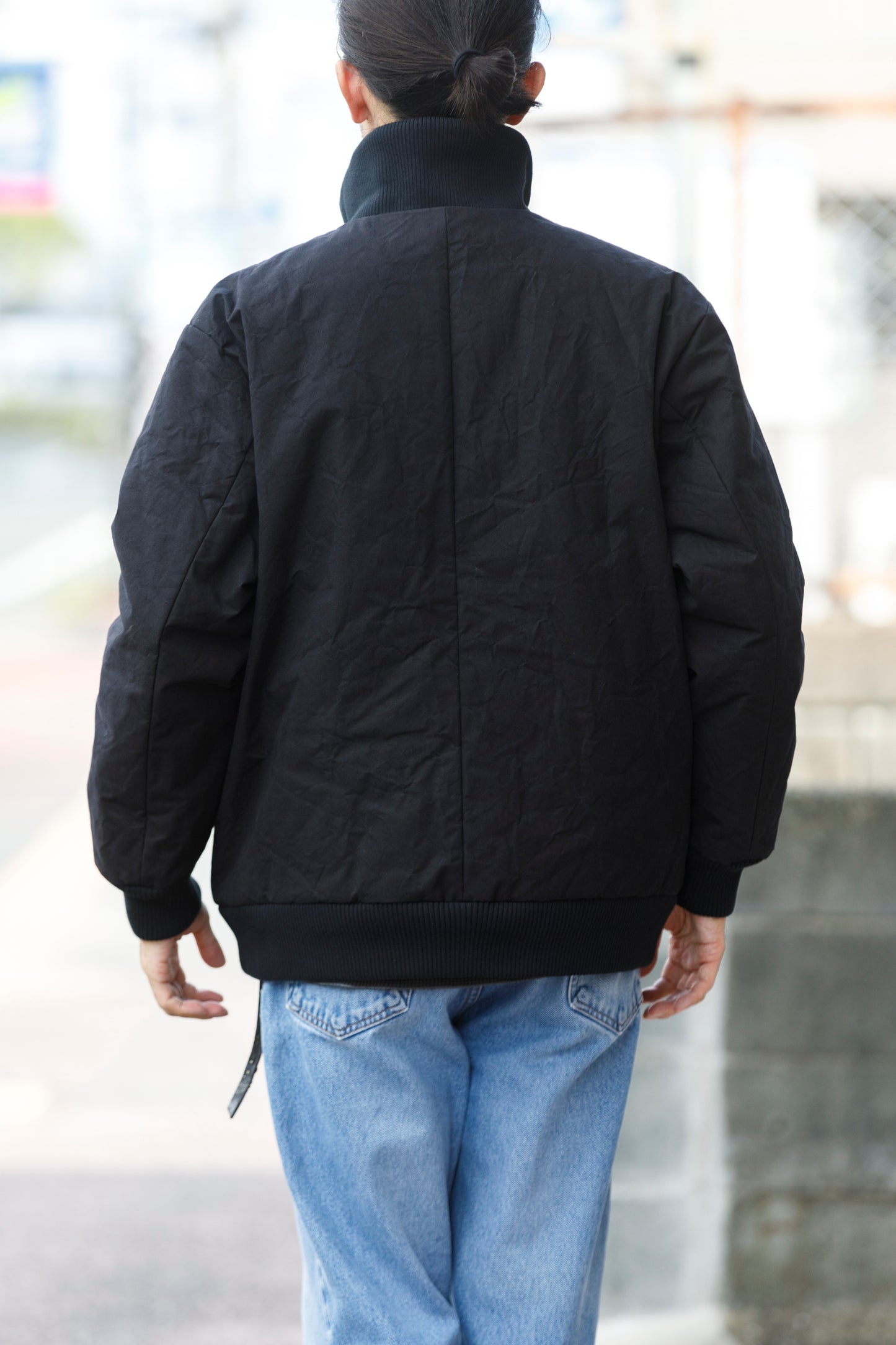 山内 25222-co / シールドコットン・ヘビークロス中綿入りブルゾン - Black