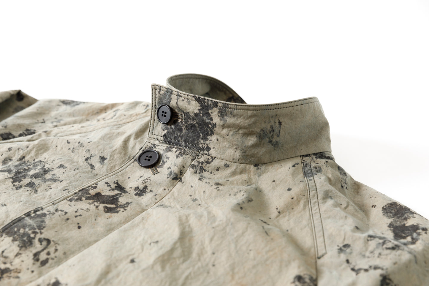 山内 25221 / 3wayシールドコットン・ジップジャケット - khaki × arimatsu black