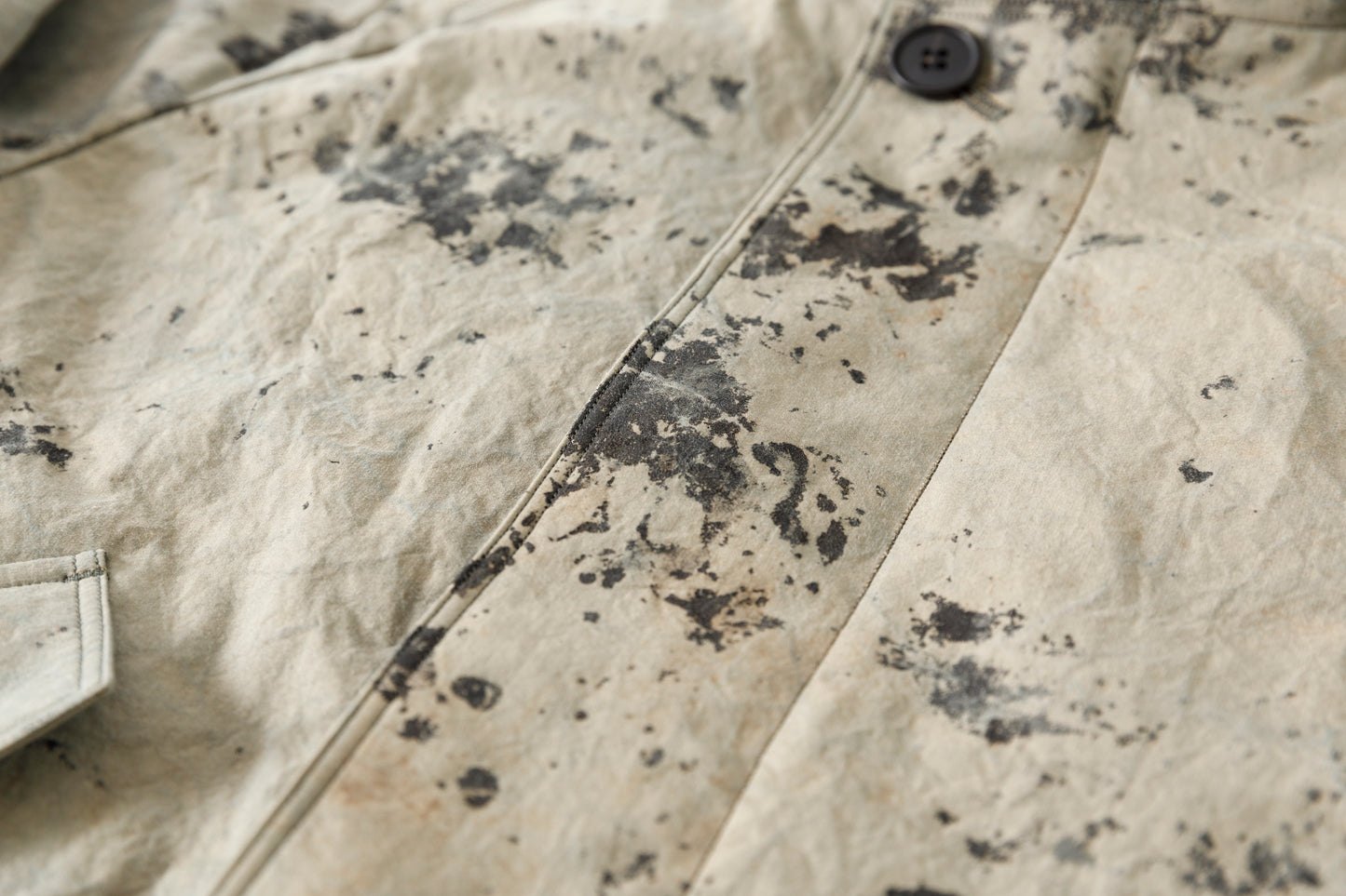 山内 25221 / 3wayシールドコットン・ジップジャケット - khaki × arimatsu black
