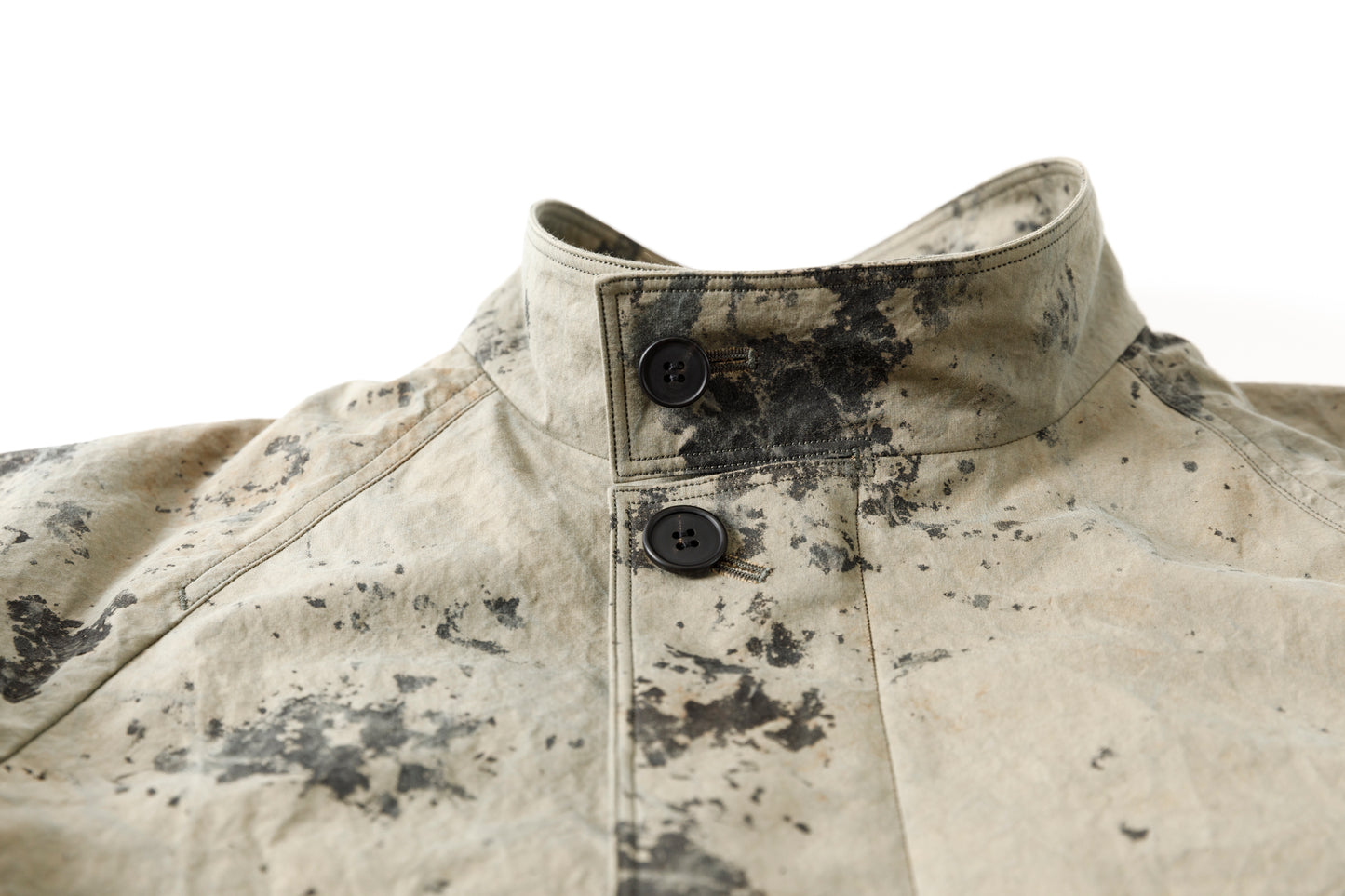 山内 25221 / 3wayシールドコットン・ジップジャケット - khaki × arimatsu black