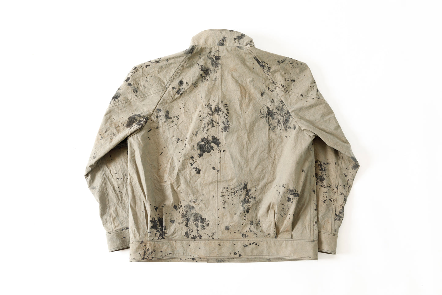 山内 25221 / 3wayシールドコットン・ジップジャケット - khaki × arimatsu black