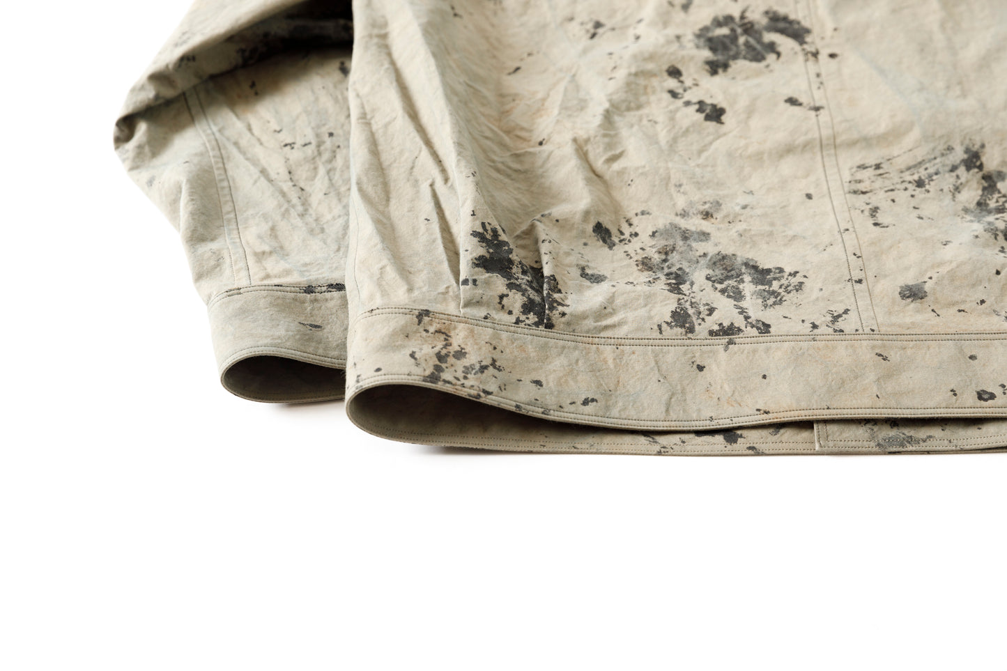 山内 25221 / 3wayシールドコットン・ジップジャケット - khaki × arimatsu black