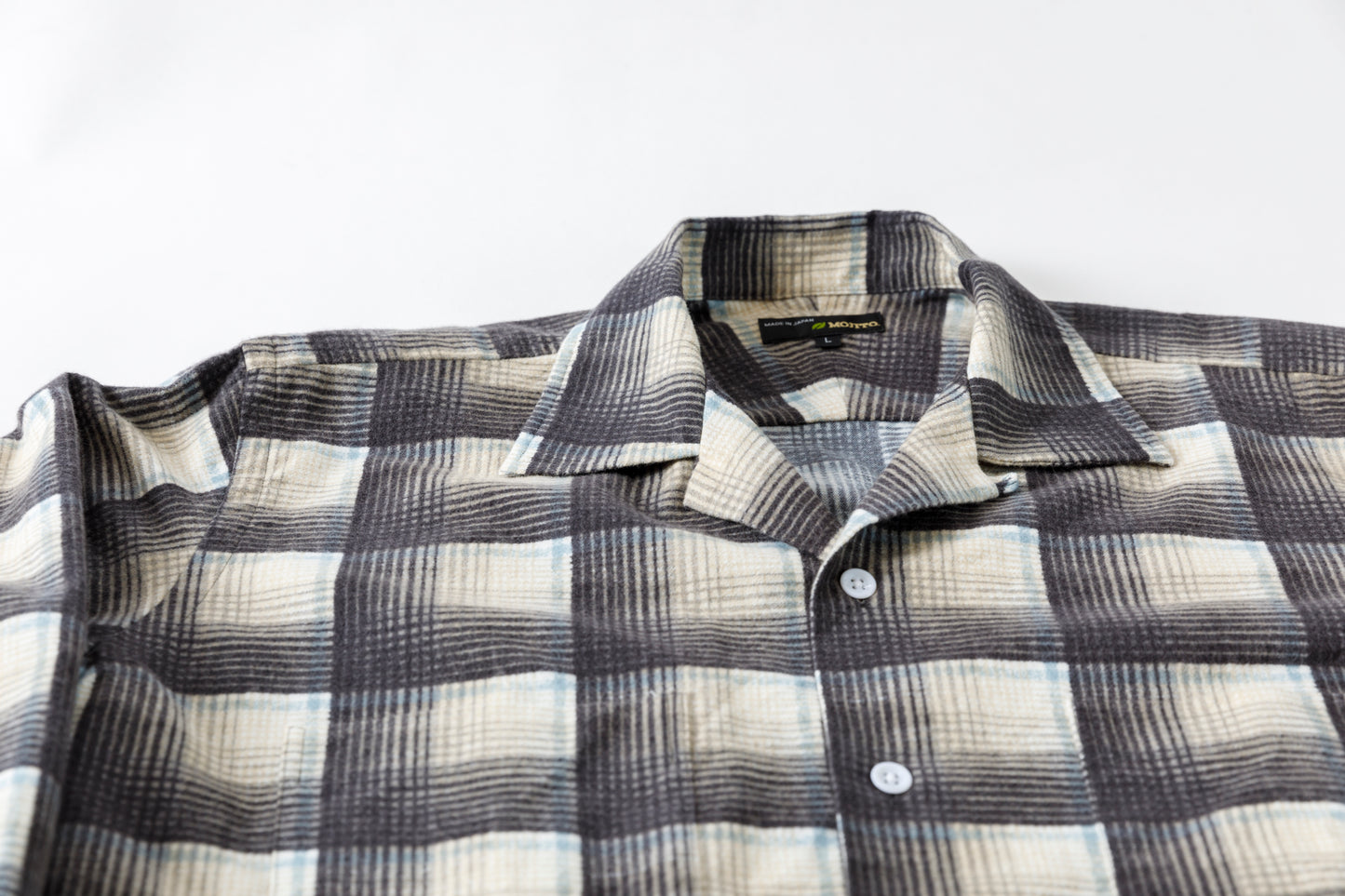 MOJITO / ABSHINTH SHIRT_cotton flannel plaid - Gray