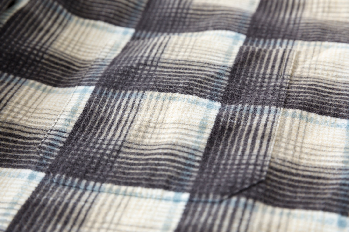 MOJITO / ABSHINTH SHIRT_cotton flannel plaid - Gray