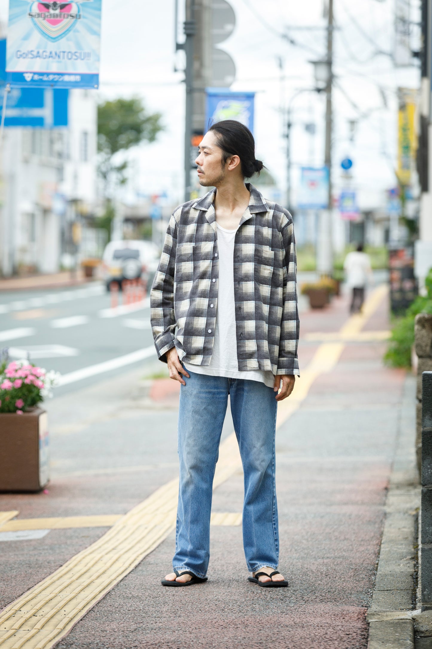 MOJITO / ABSHINTH SHIRT_cotton flannel plaid - Gray