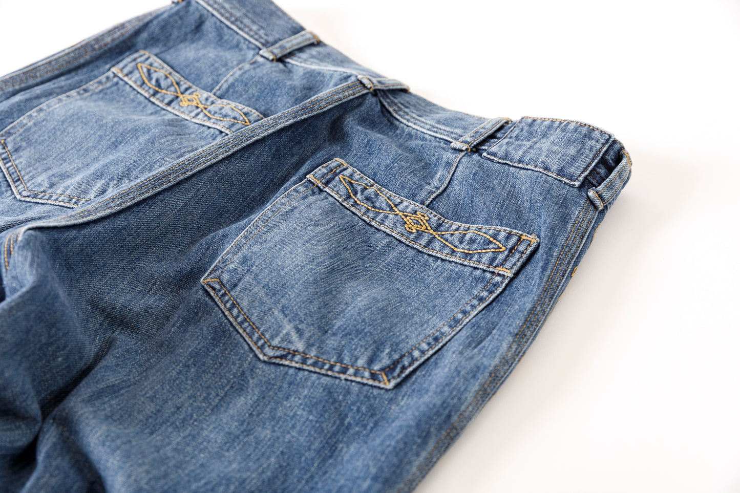 SARTO / 252-20003 EMBROIDERY DENIM PANTS - WASHED INDIGO