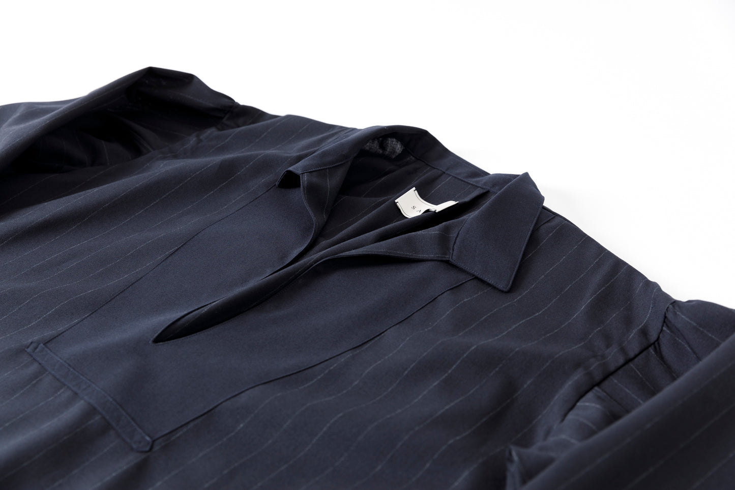 SARTO / 242-13001 SKIPPER PULL OVER(HARD TWISTED WOOL) - NAVY CHALK STRIPE