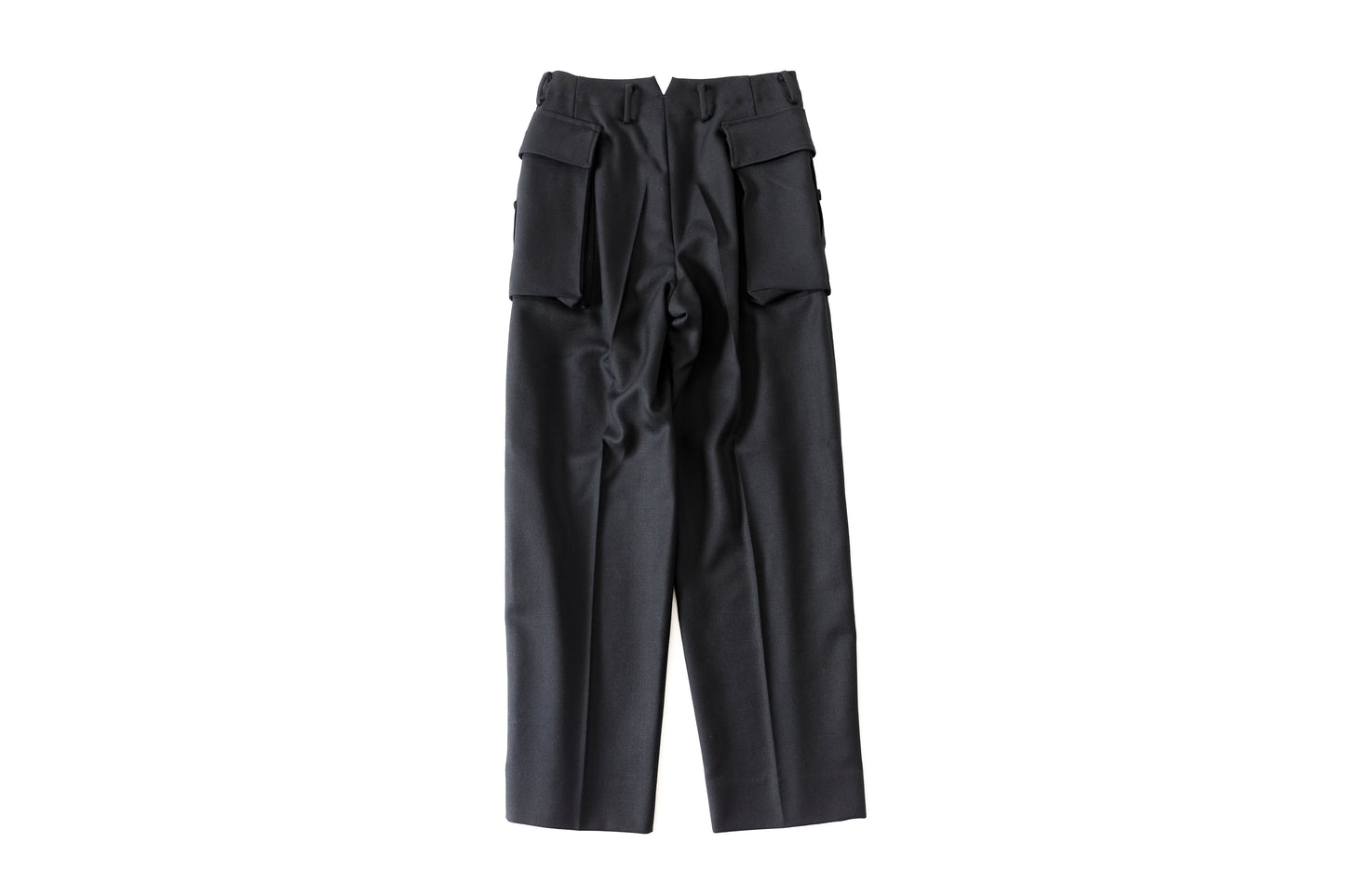 SARTO / 252-12001 CARGO PANTS(DRY WOOL TWILL) - BLACK